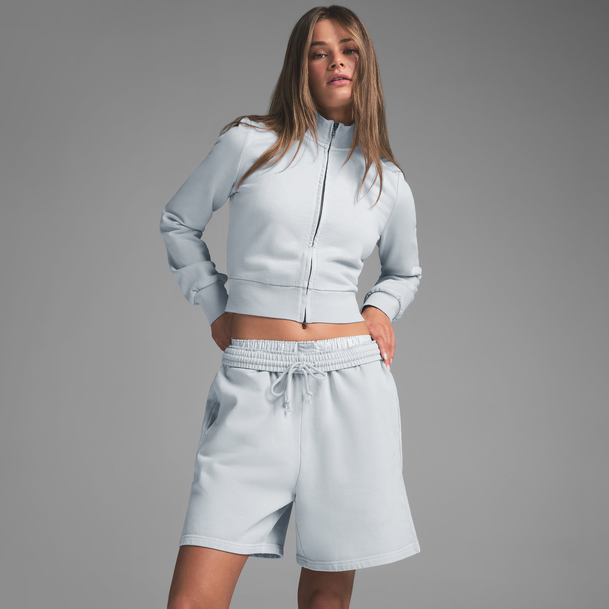 BOYFRIEND FLEECE SHORT | ZEN BLUE - Image 2