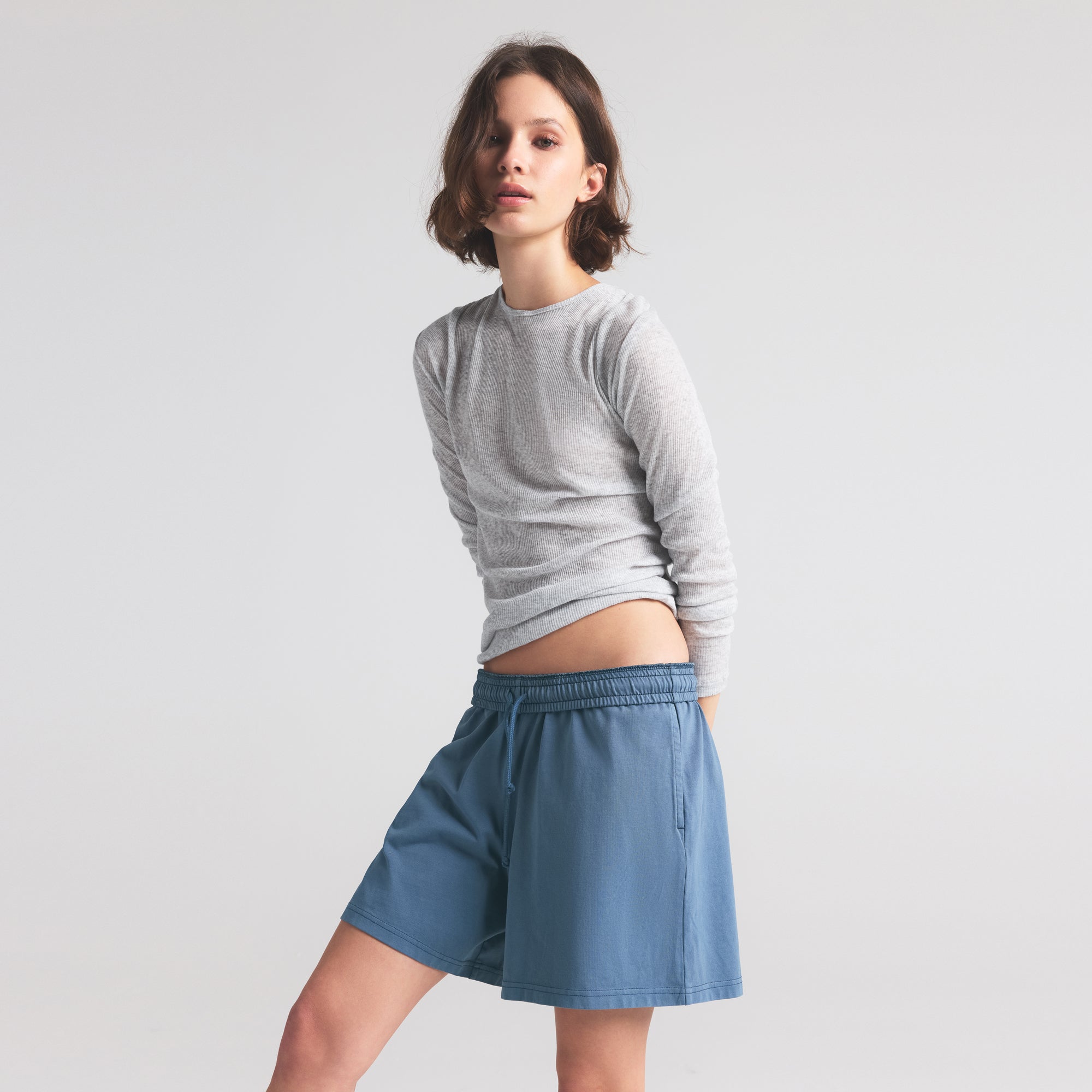 OUTDOOR HEAVY JERSEY LONG SHORT | HARBOR - Image 2