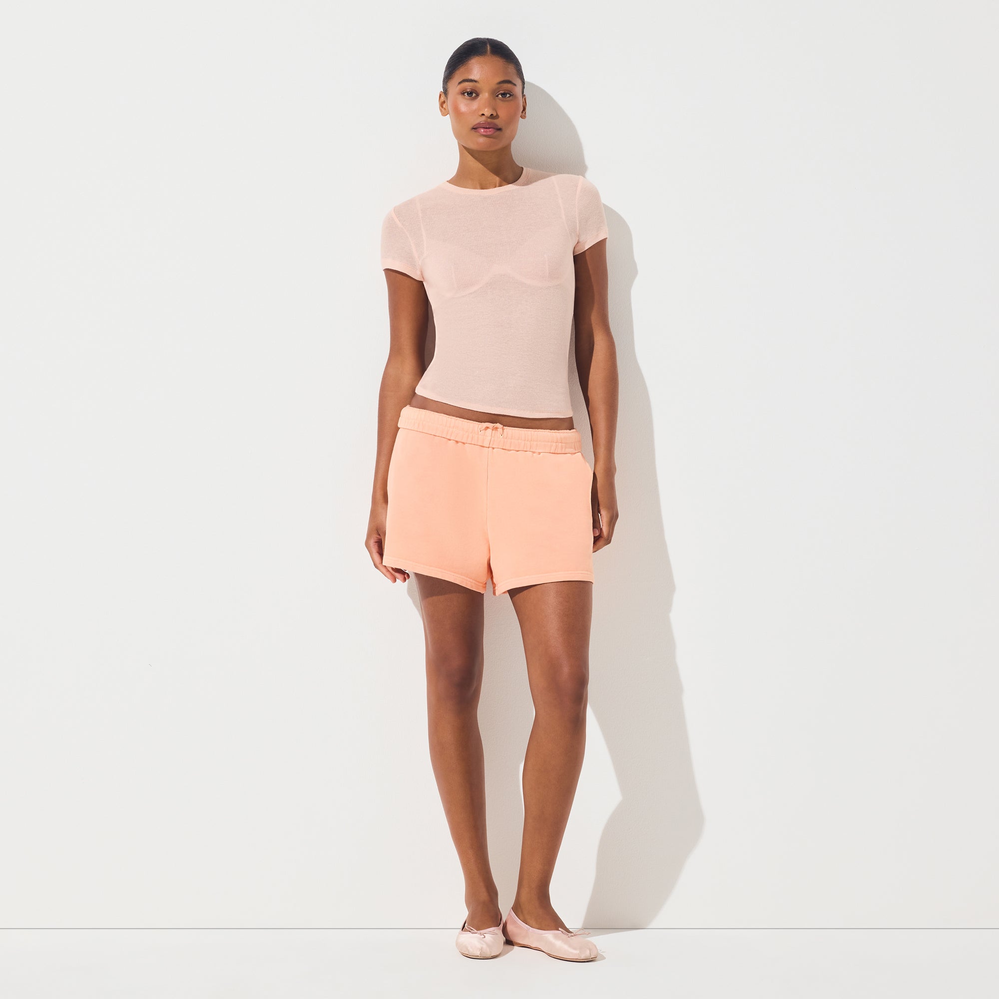FRENCH TERRY CLASSIC SHORT | CANTALOUPE