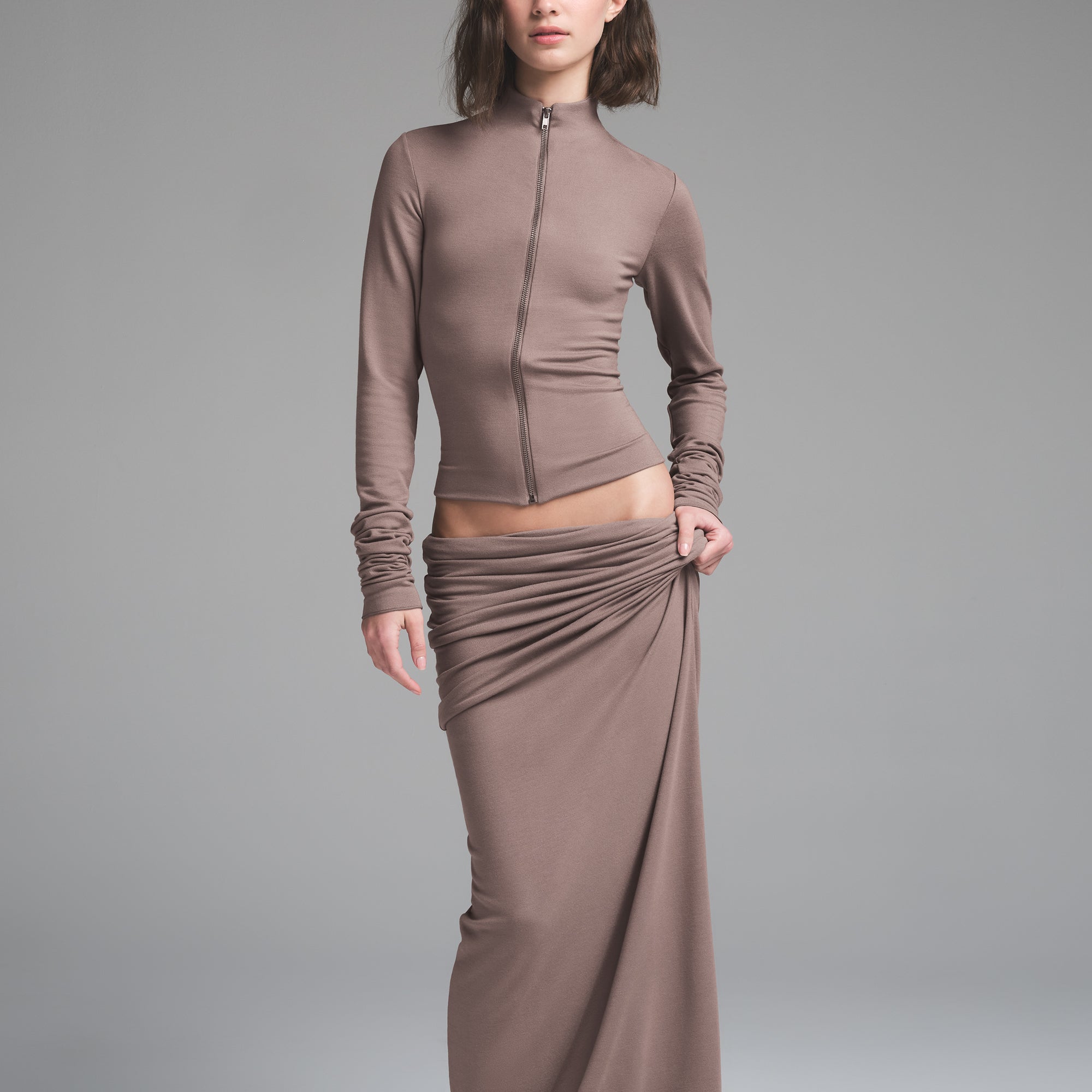 SKIMS CLOUD FOLDOVER SKIRT | AMETHYST - Image 2