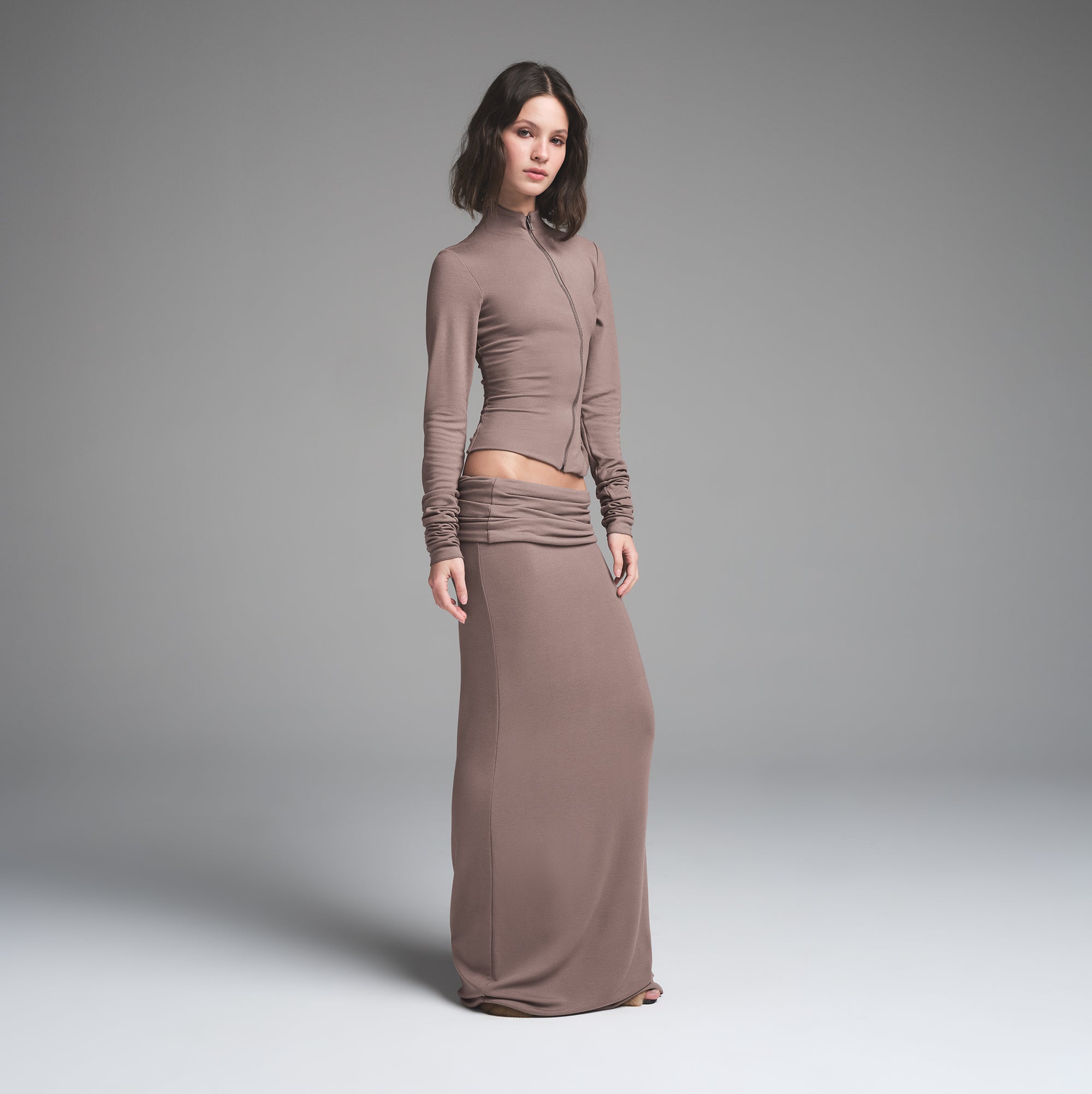 SKIMS CLOUD FOLDOVER SKIRT | AMETHYST - Image 4