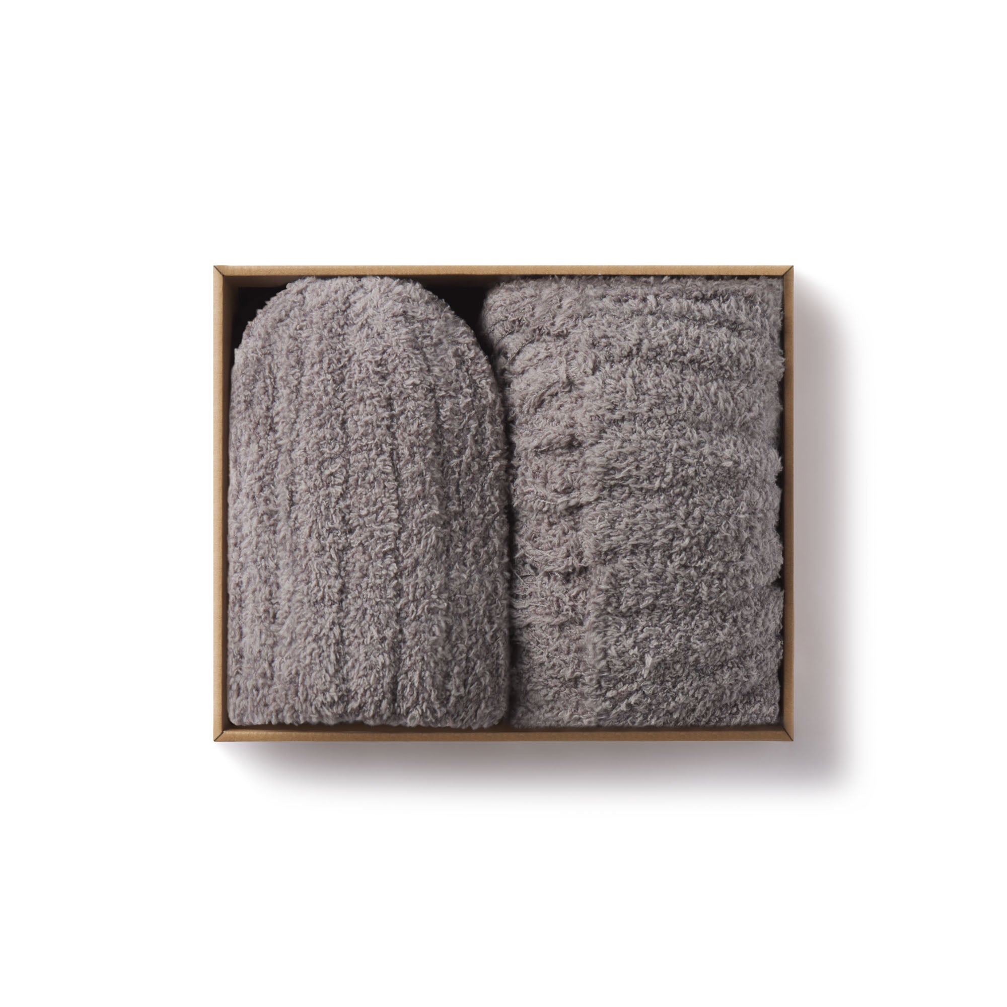 COZY KNIT MENS HAT AND SCARF PACK | SMOKE - Image 3