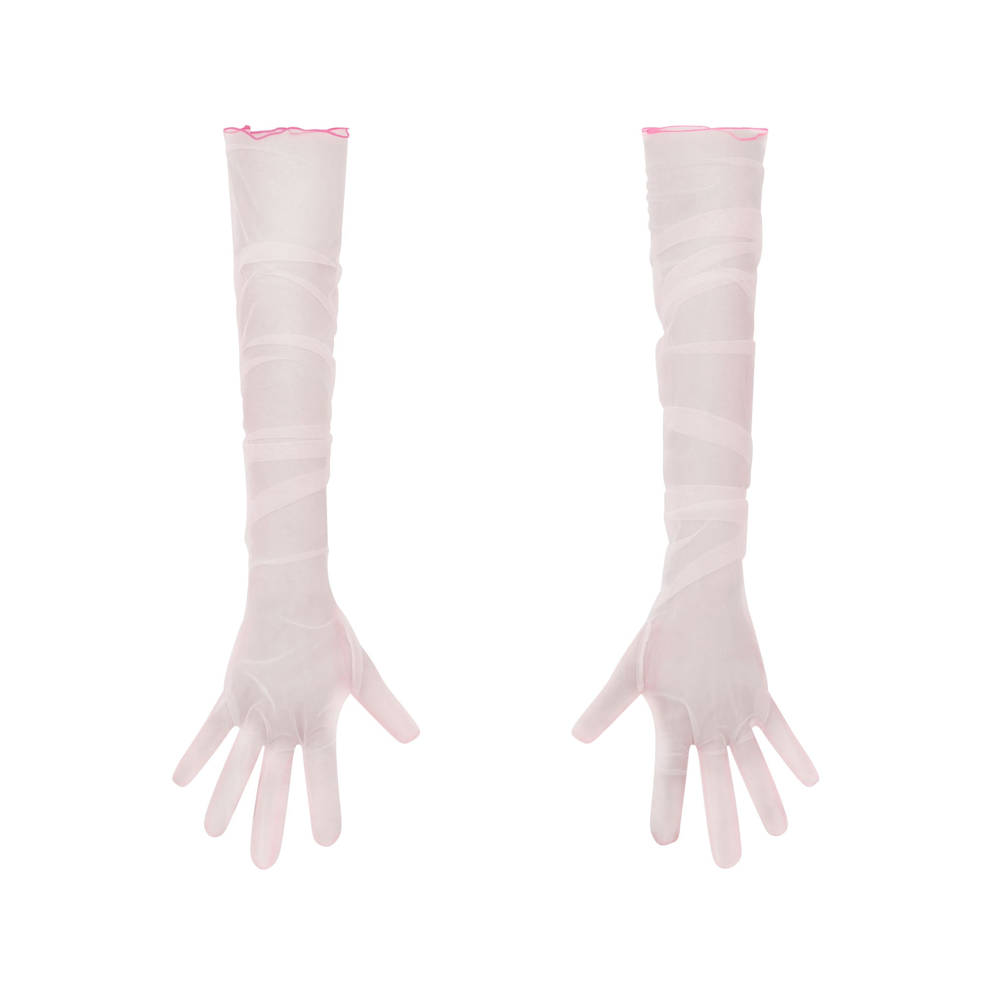 TULLE GLOVES | CHERRY BLOSSOM CONTRAST - Image 5