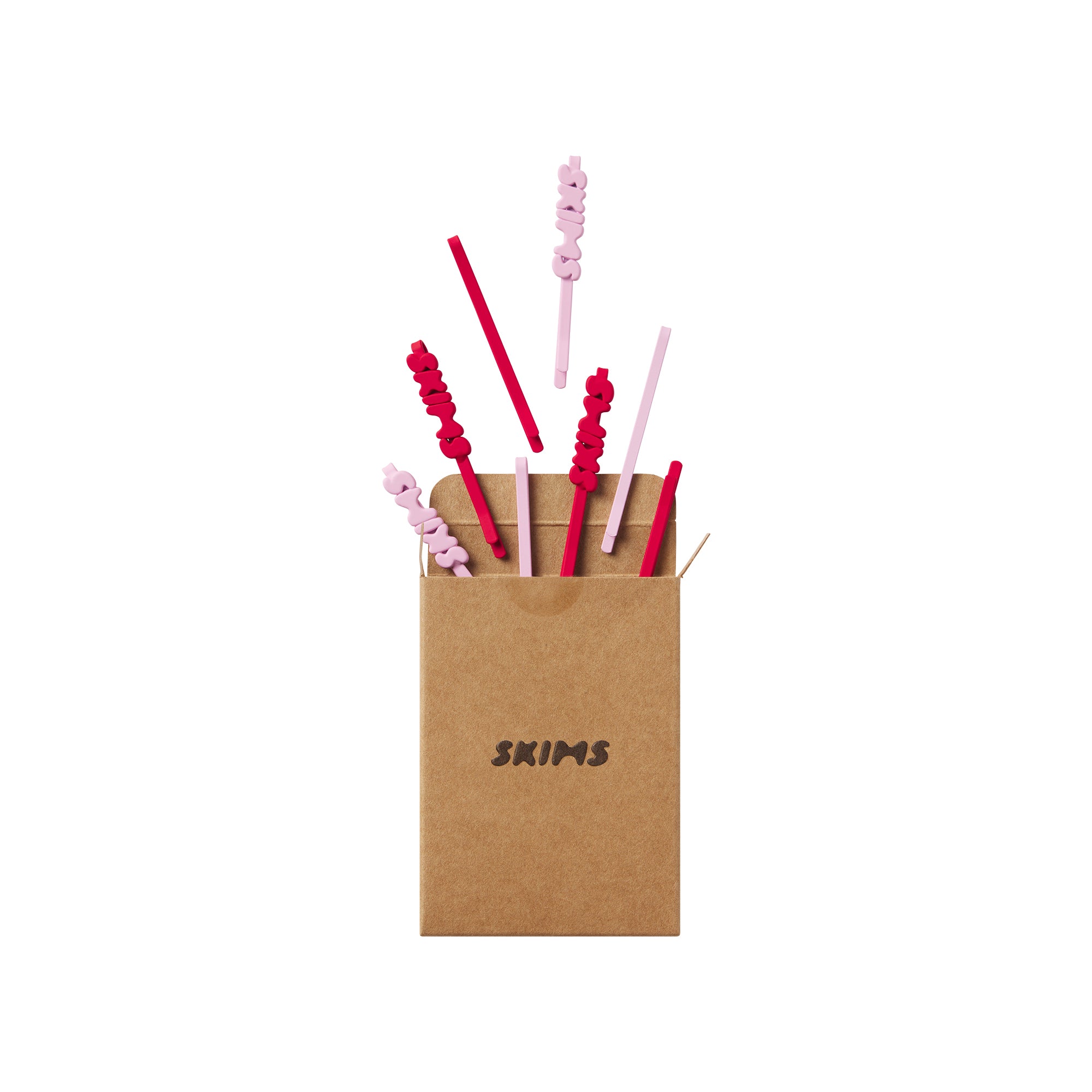 LOGO BOBBY PIN 6-PACK | BUBBLE GUM CAYENNE MULTI - Image 2