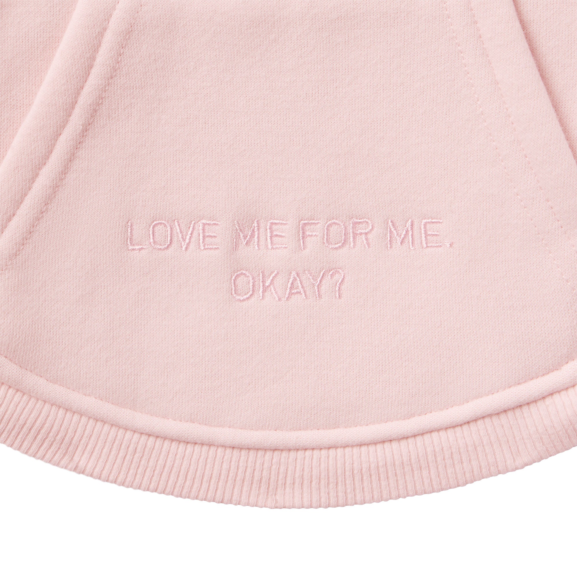 COTTON FLEECE PET HOODIE | BARELY PINK - Image 4