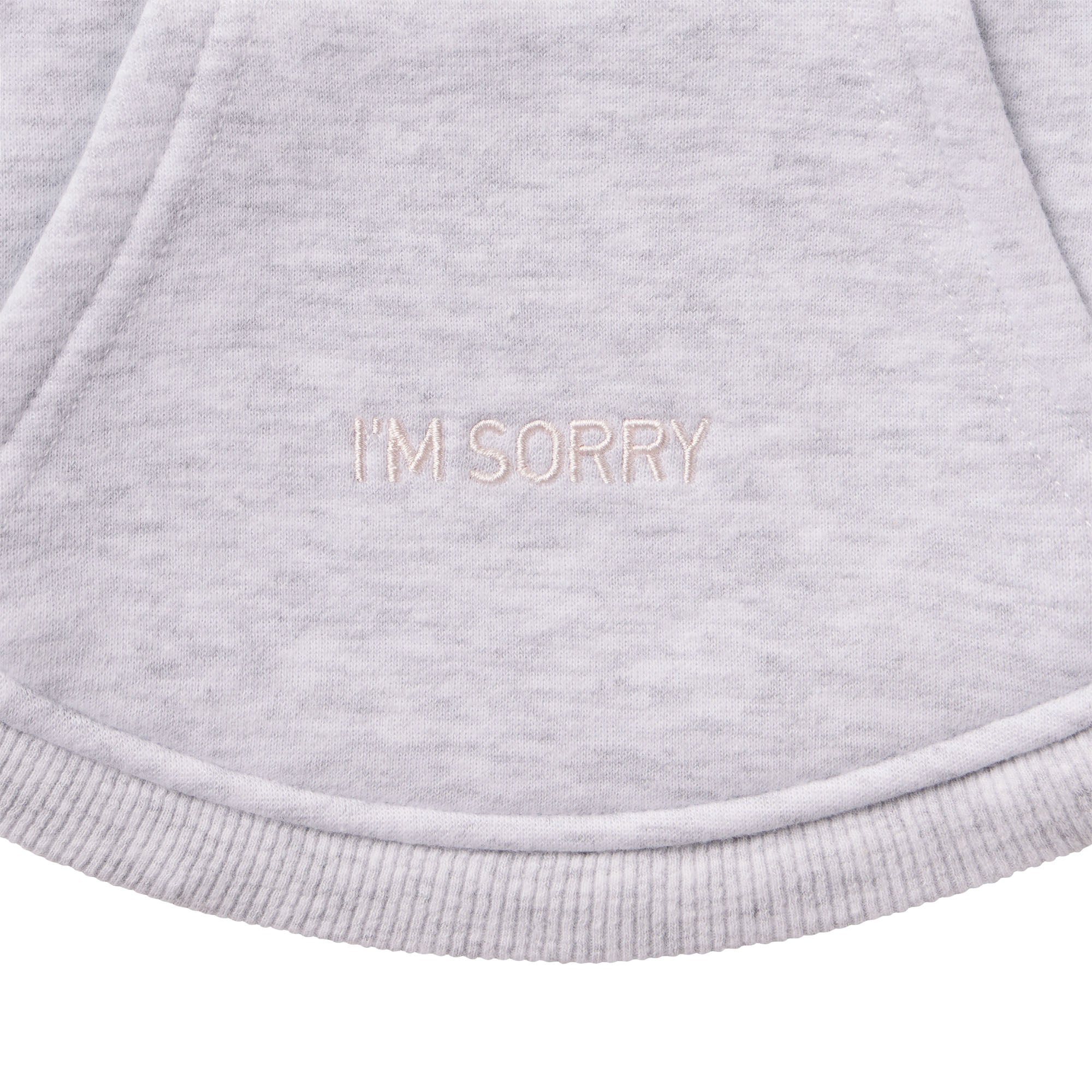 COTTON FLEECE PET HOODIE | LIGHT HEATHER GREY - Image 5