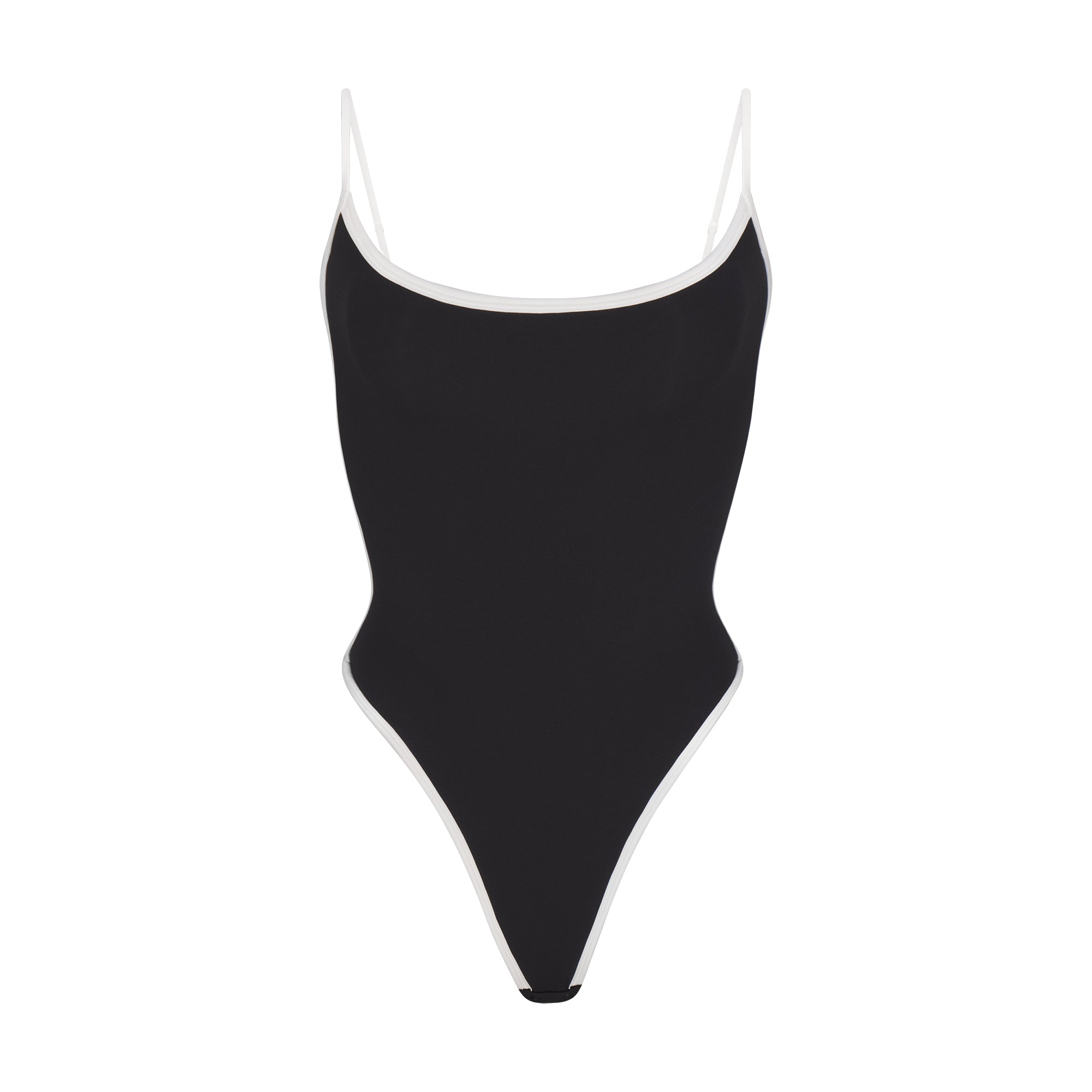 FITS EVERYBODY CONTRAST TRIM SCOOP NECK BODYSUIT | ONYX - Image 5