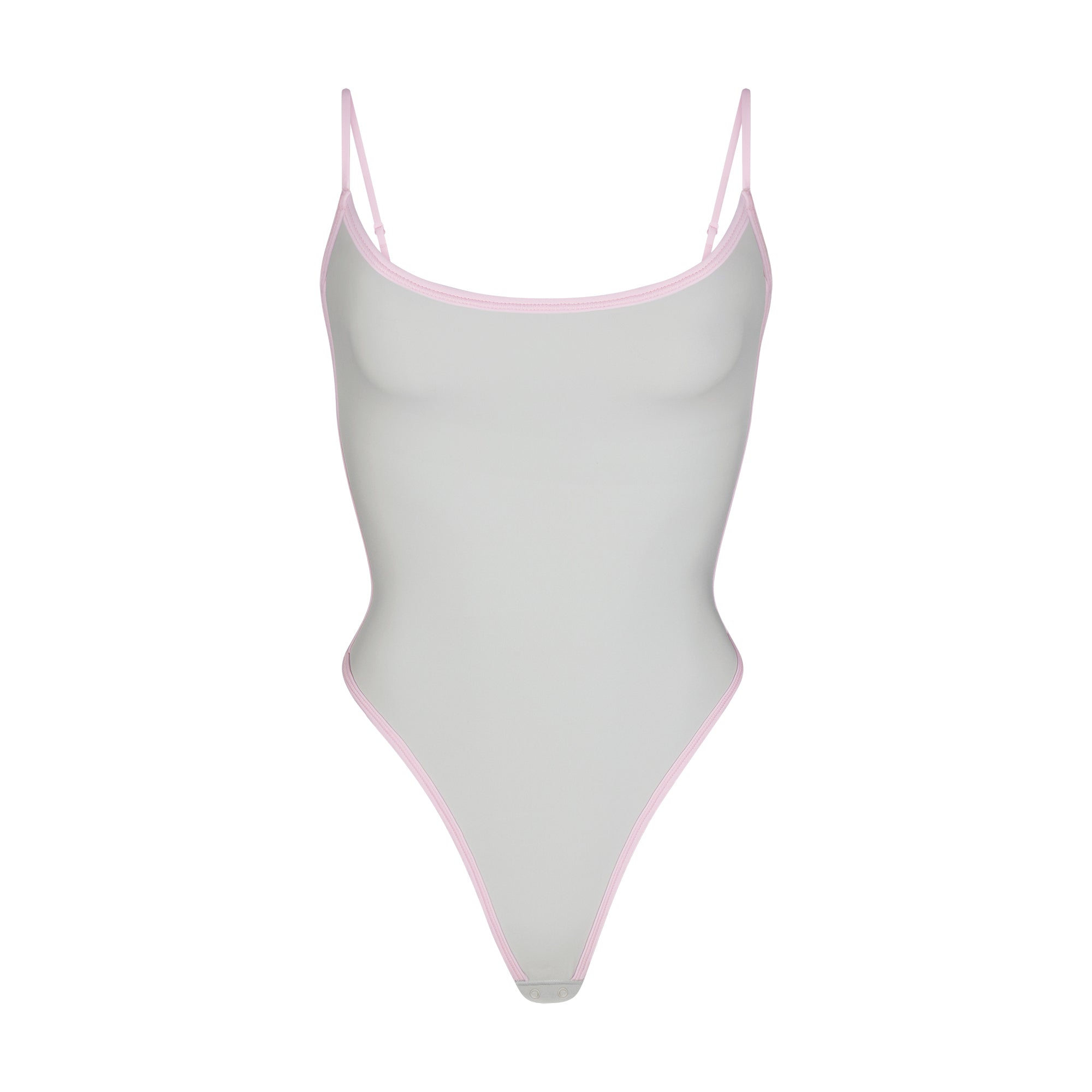 FITS EVERYBODY CONTRAST TRIM SCOOP NECK BODYSUIT | PLATINUM - Image 5