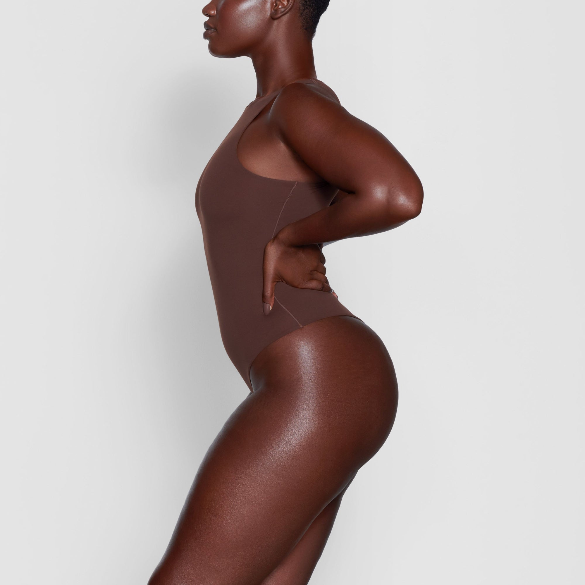 FITS EVERYBODY HIGH NECK BODYSUIT | COCOA - Image 2