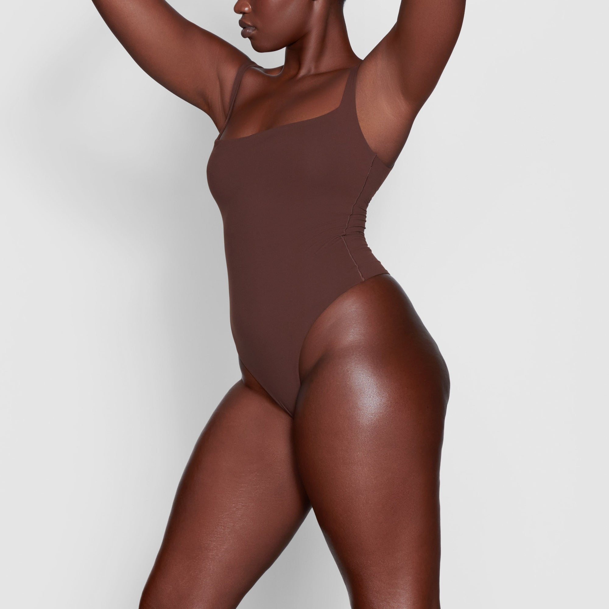 FITS EVERYBODY SQUARE NECK BODYSUIT | COCOA - Image 2