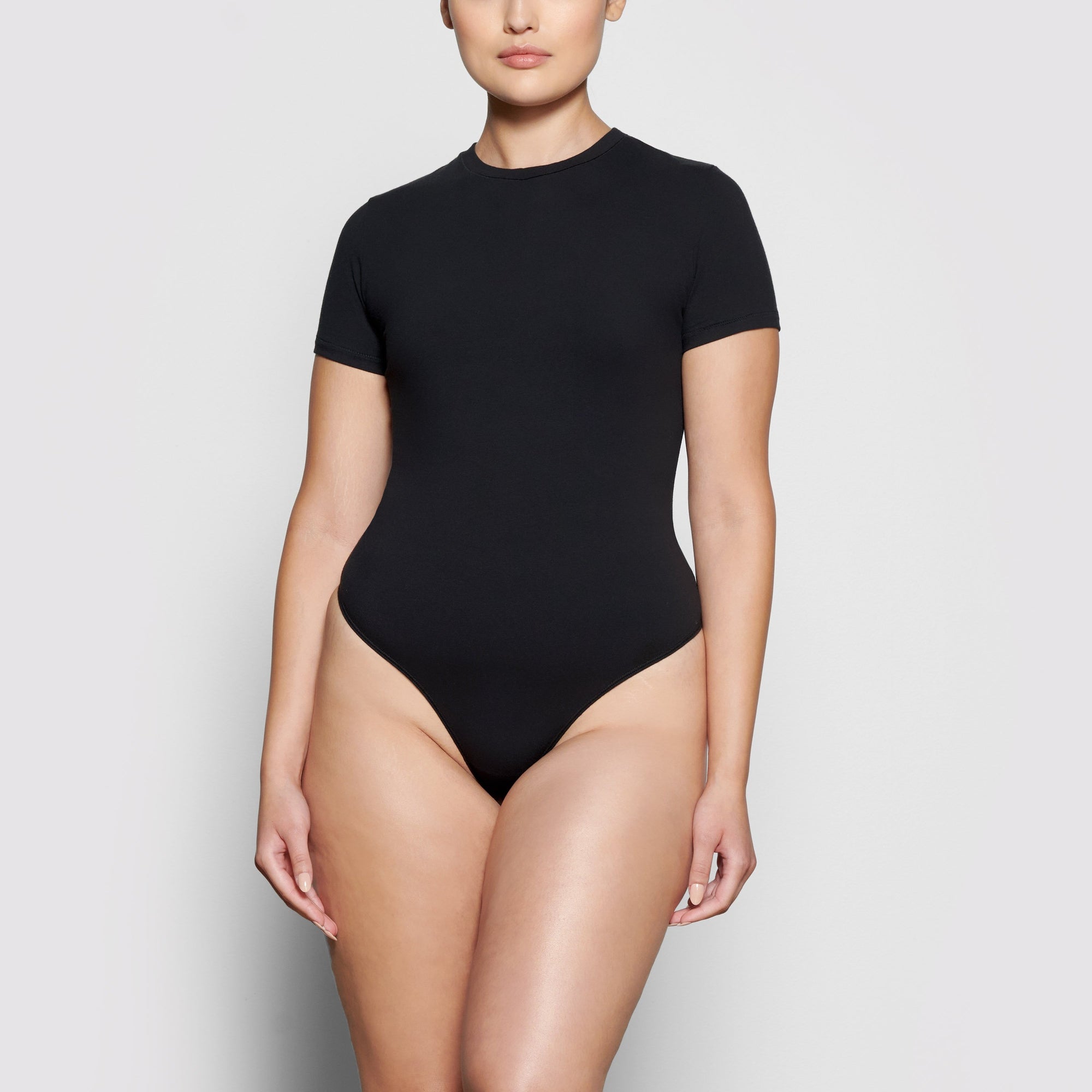 COTTON JERSEY T-SHIRT BODYSUIT | SOOT - Image 2