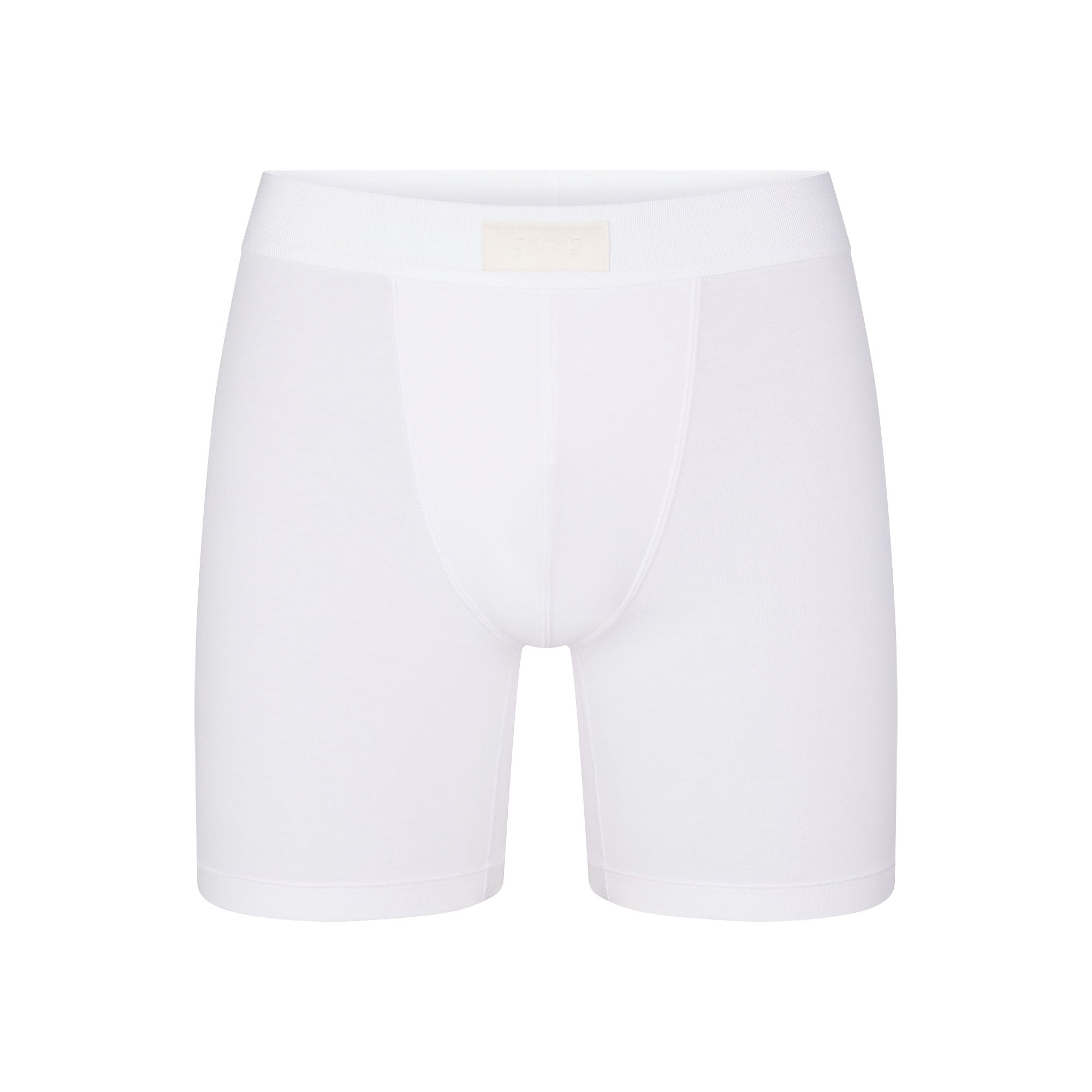 SKIMS COTTON MENS 5" BOXER BRIEF | CHALK - Image 5