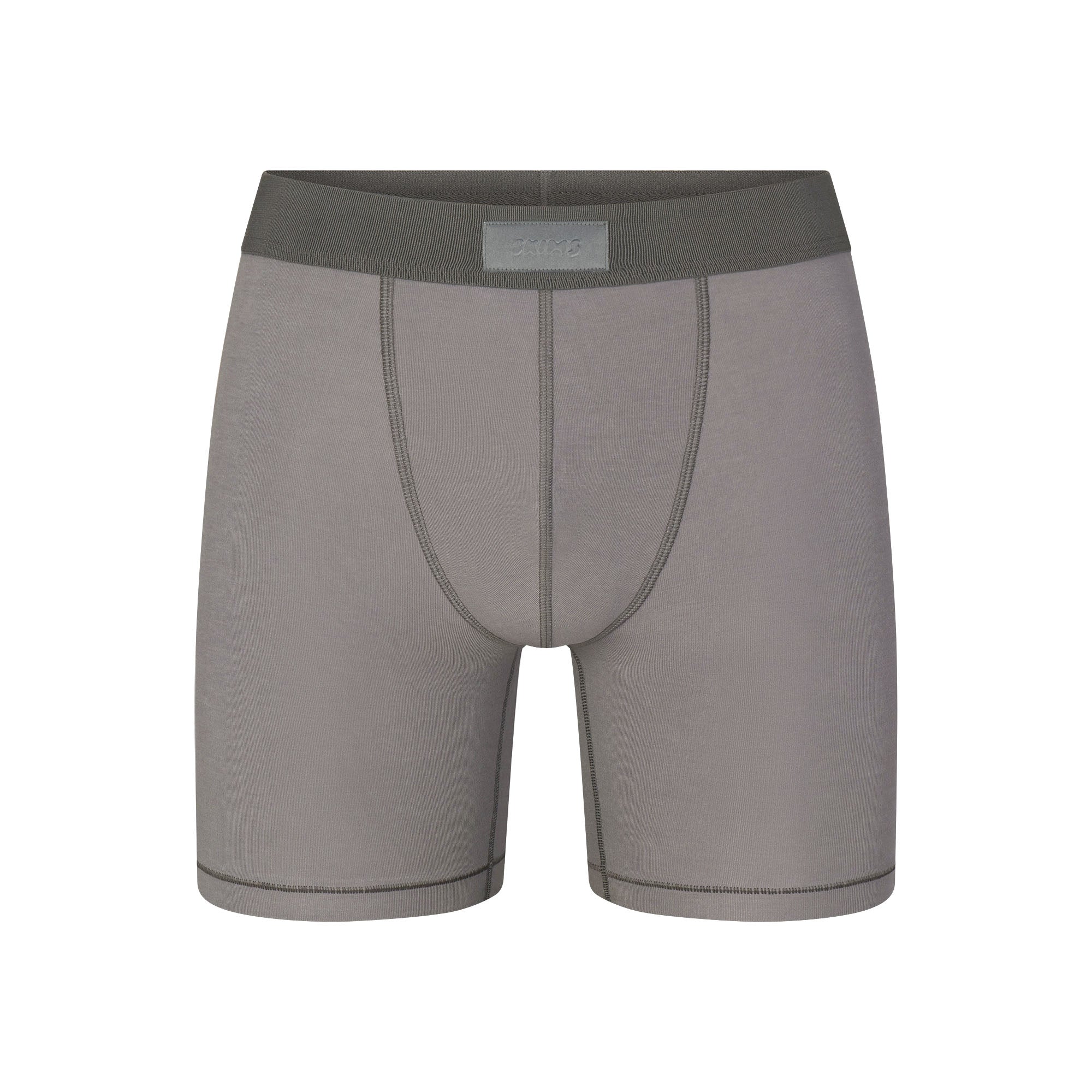 SKIMS COTTON MENS 5" BOXER BRIEF | WASHED GUNMETAL - Image 5