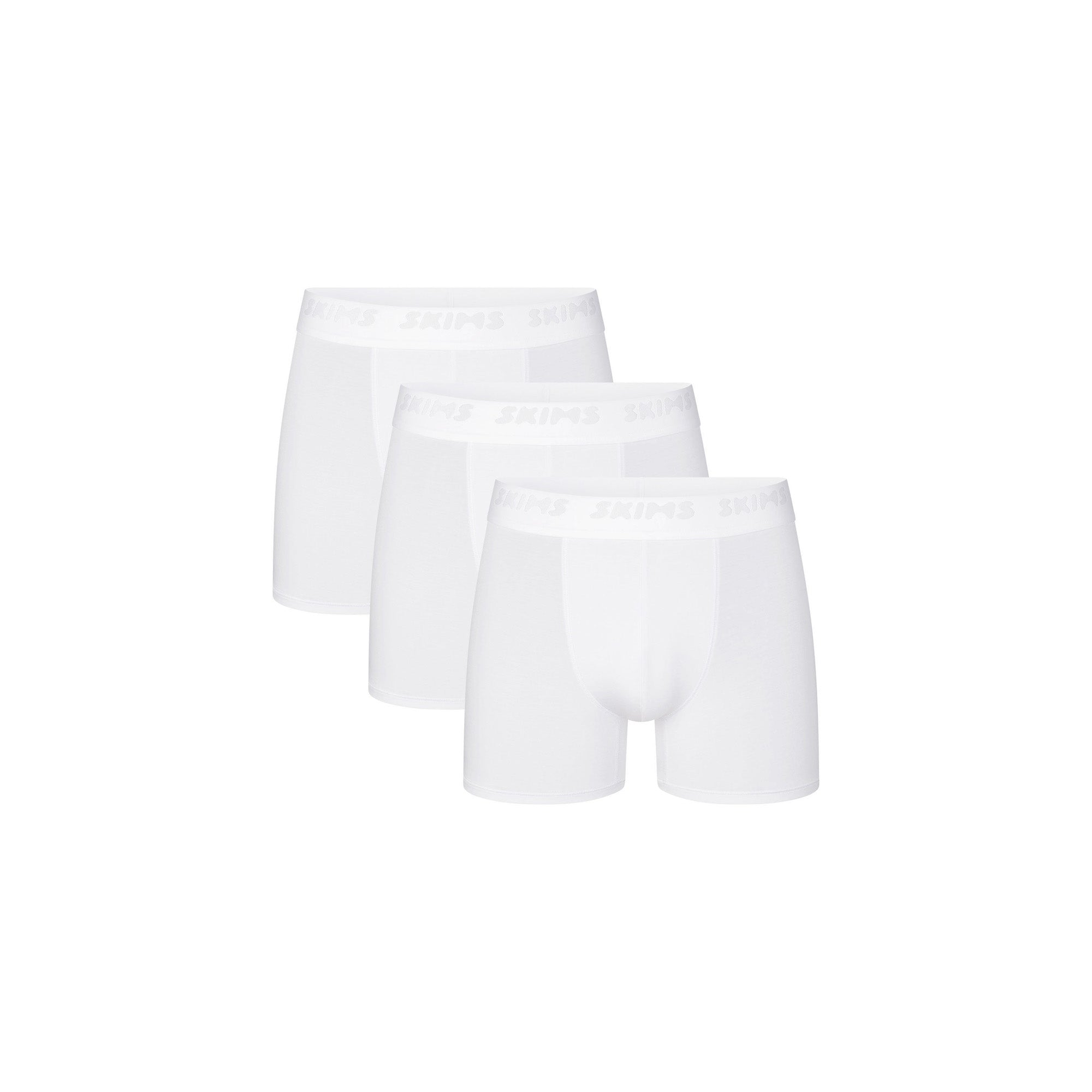 SKIMS STRETCH MENS 3" BOXER BRIEF 3-PACK | CHALK - Image 5