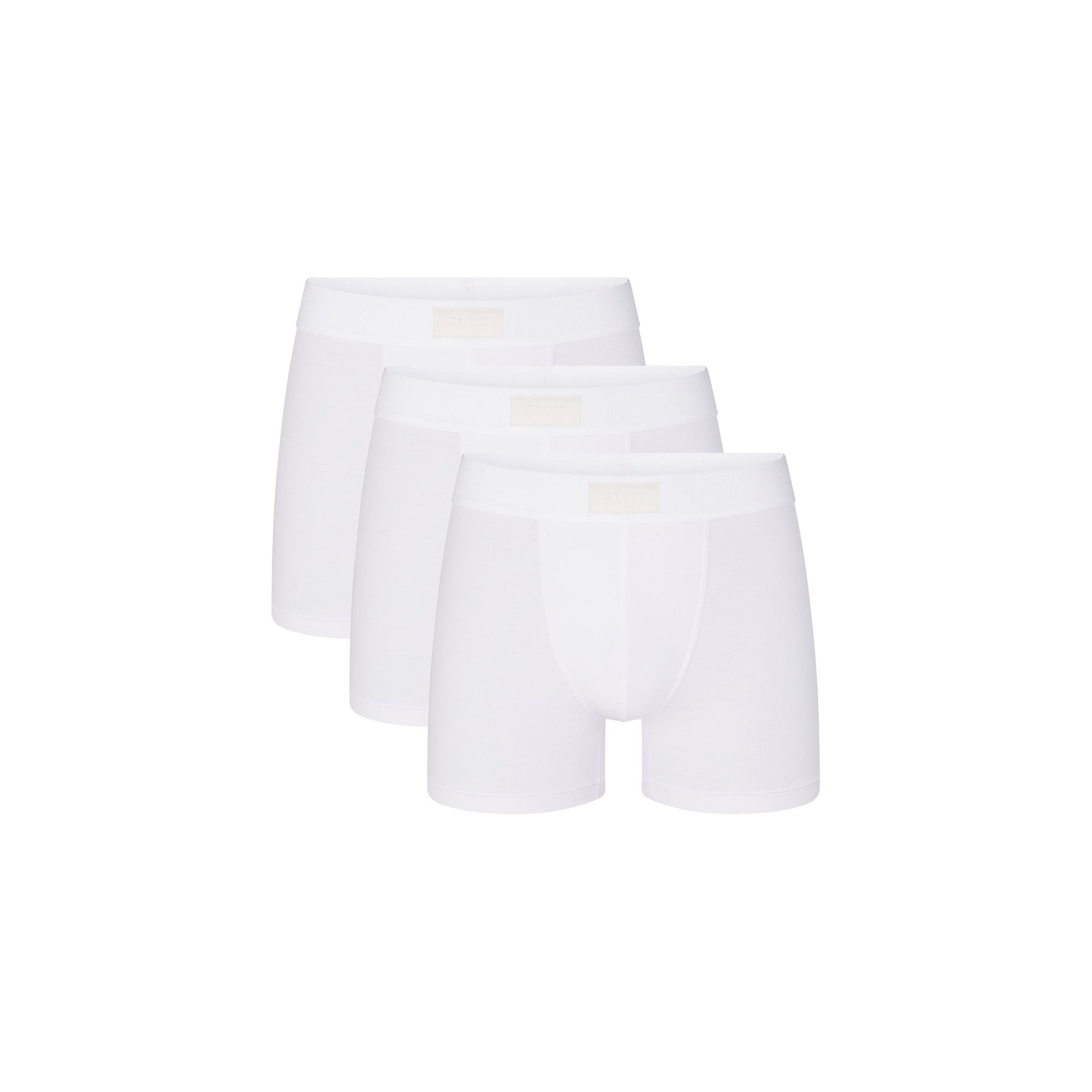 SKIMS COTTON MENS 3" BOXER BRIEF 3-PACK | CHALK - Image 6