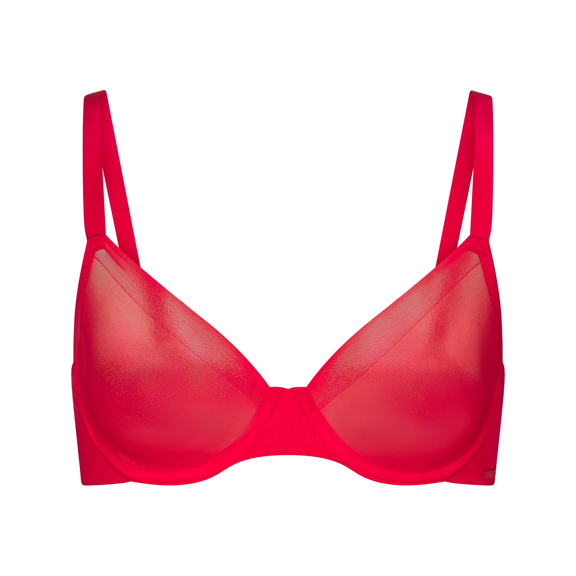NO SHOW UNLINED DEMI BRA | RED - Image 5