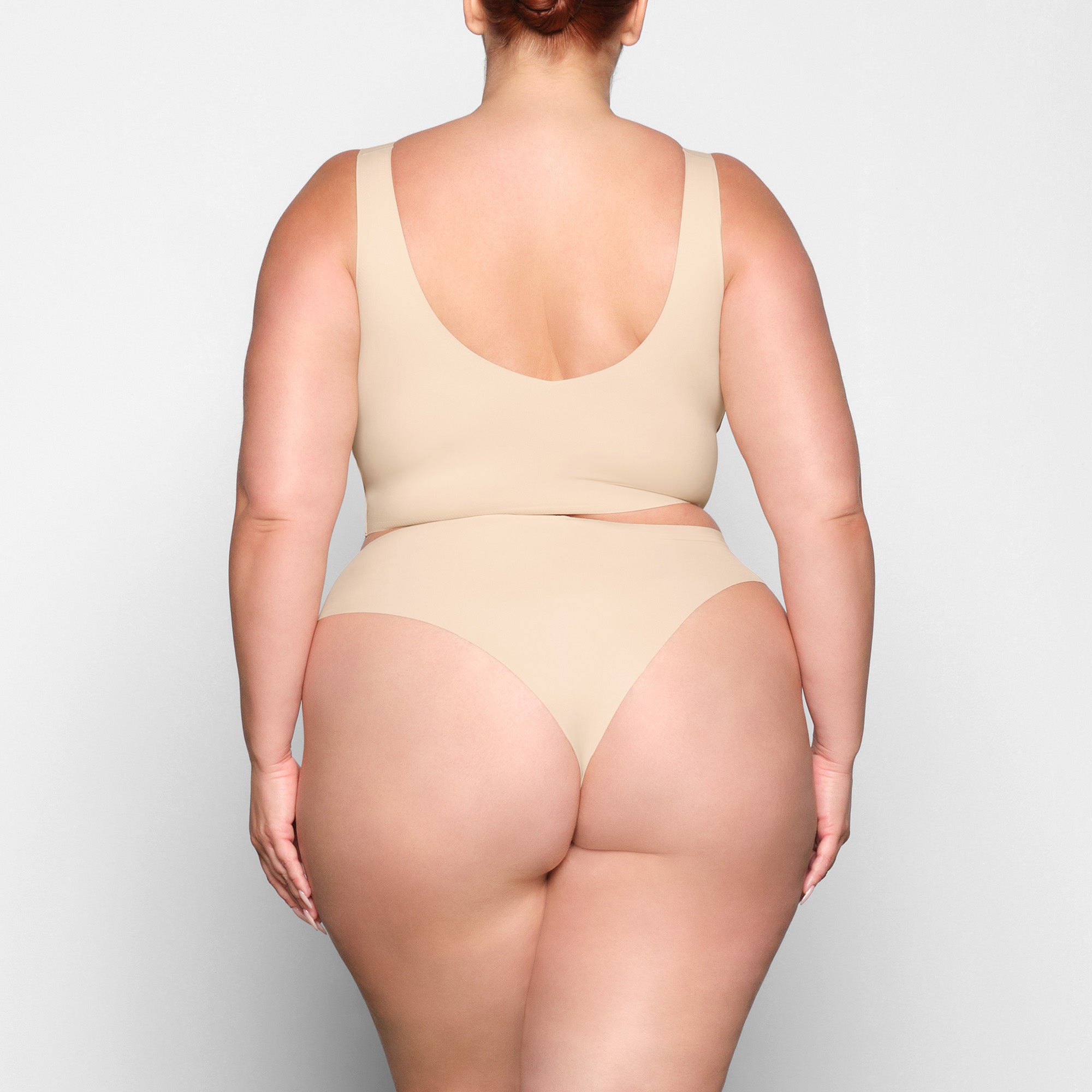 NAKED PLUNGE LONGLINE BRALETTE | SAND - Image 3