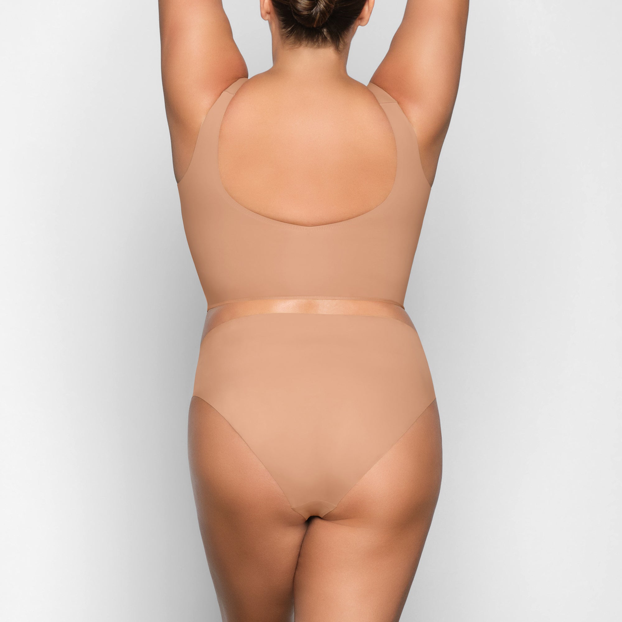 NAKED PLUNGE LONGLINE BRALETTE | OCHRE - Image 3