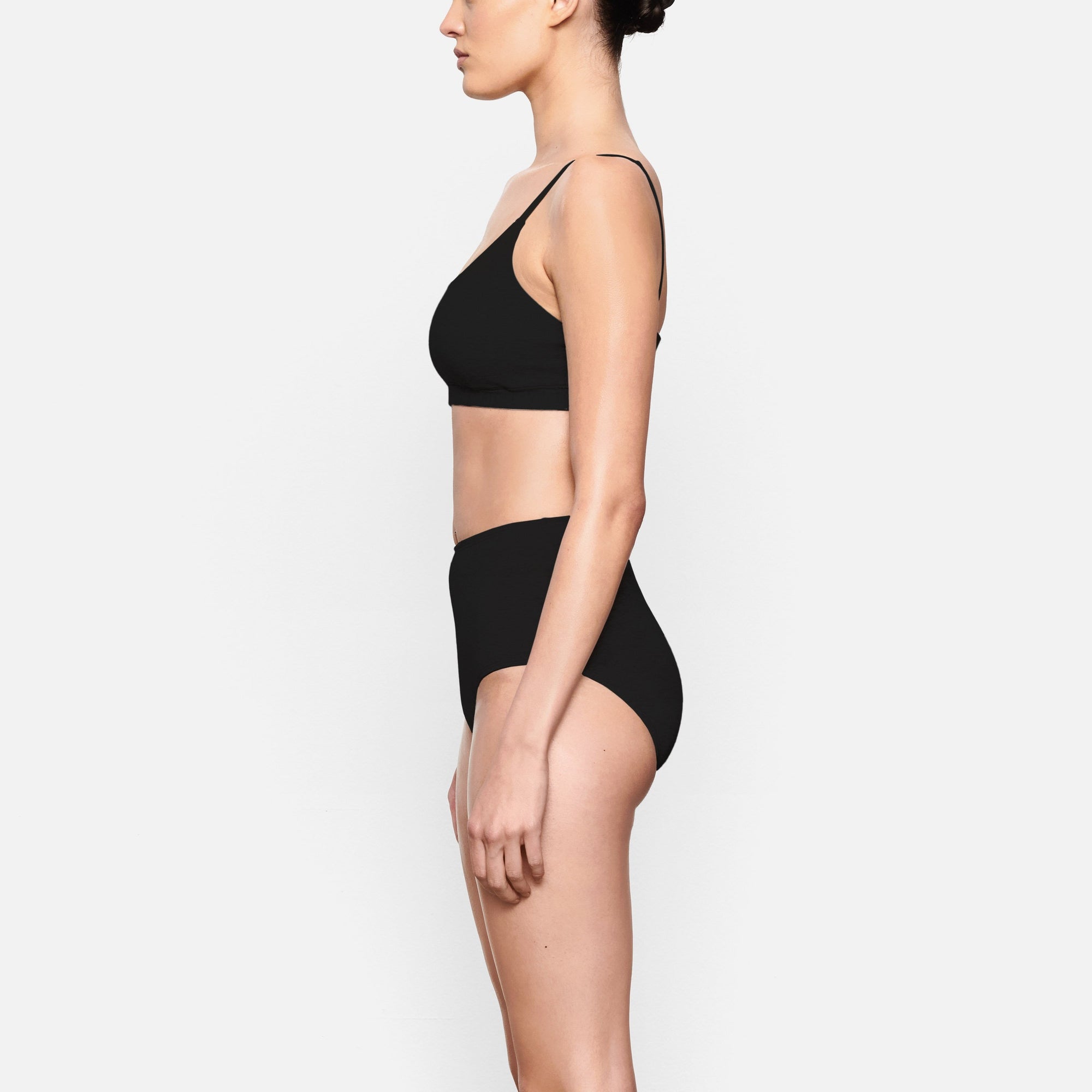 COTTON JERSEY SCOOP BRALETTE | SOOT - Image 2