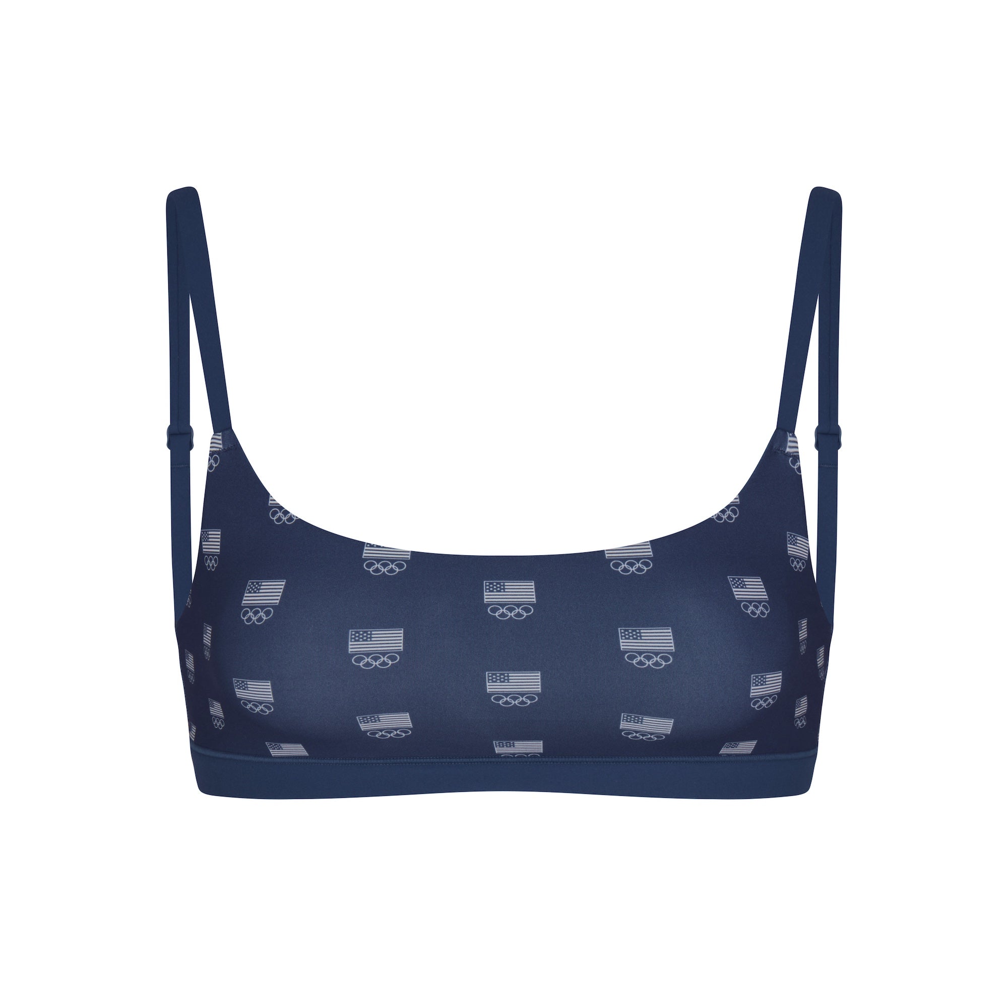SKIMS FOR TEAM USA FITS EVERYBODY OLYMPIC SCOOP BRALETTE | NAVY - Image 5