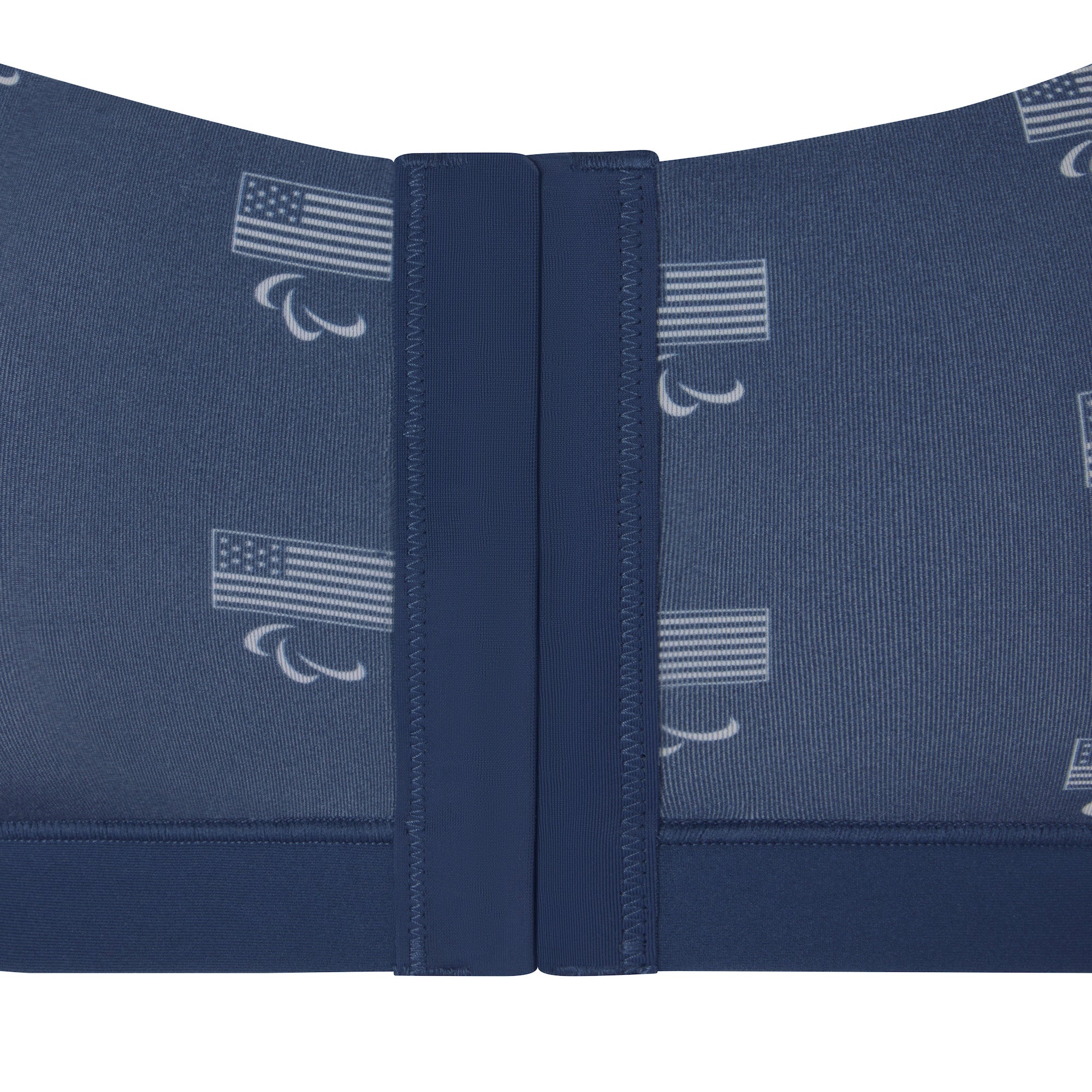 SKIMS FOR TEAM USA FITS EVERYBODY ADAPTIVE PARALYMPIC SCOOP BRALETTE | NAVY - Image 4