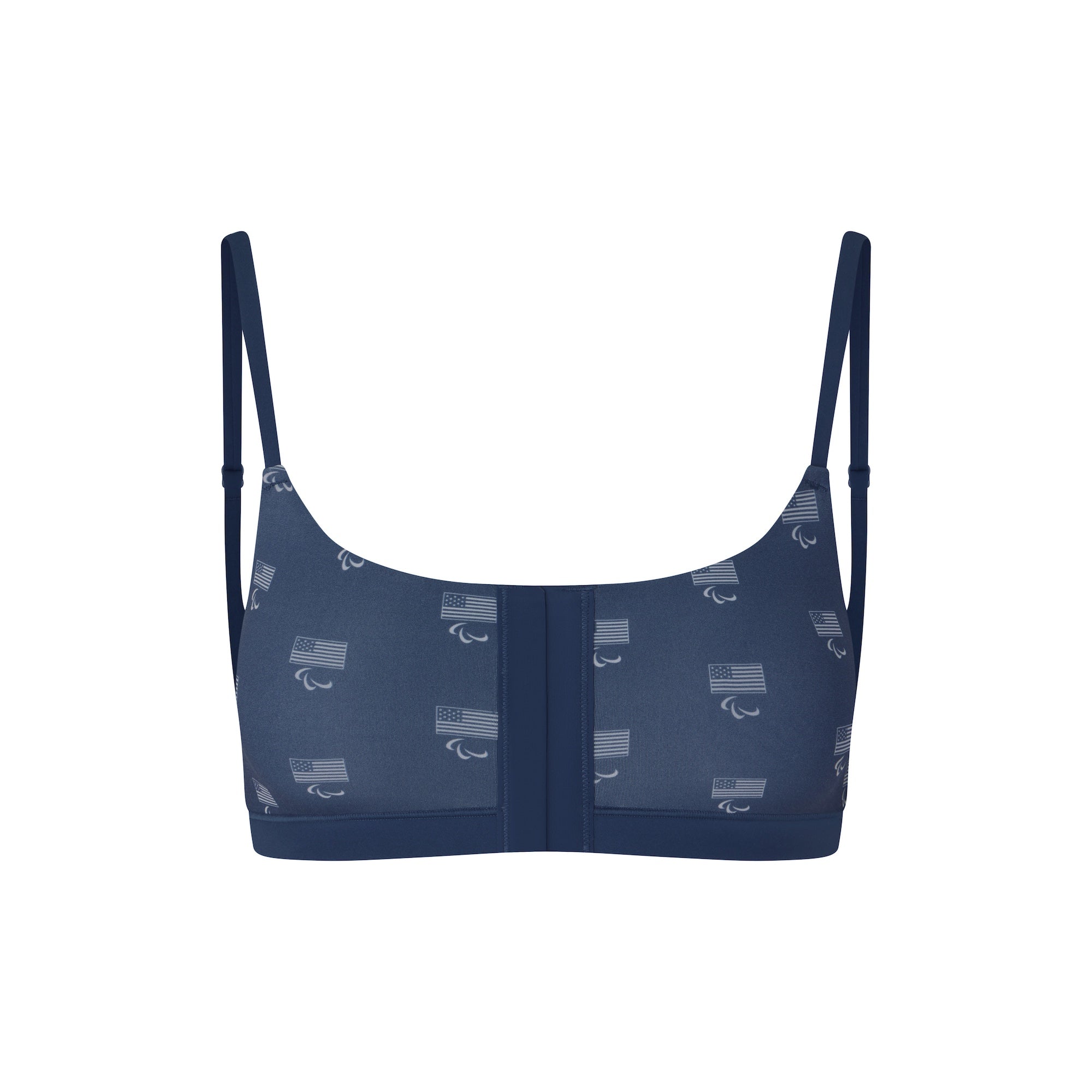 SKIMS FOR TEAM USA FITS EVERYBODY ADAPTIVE PARALYMPIC SCOOP BRALETTE | NAVY - Image 5