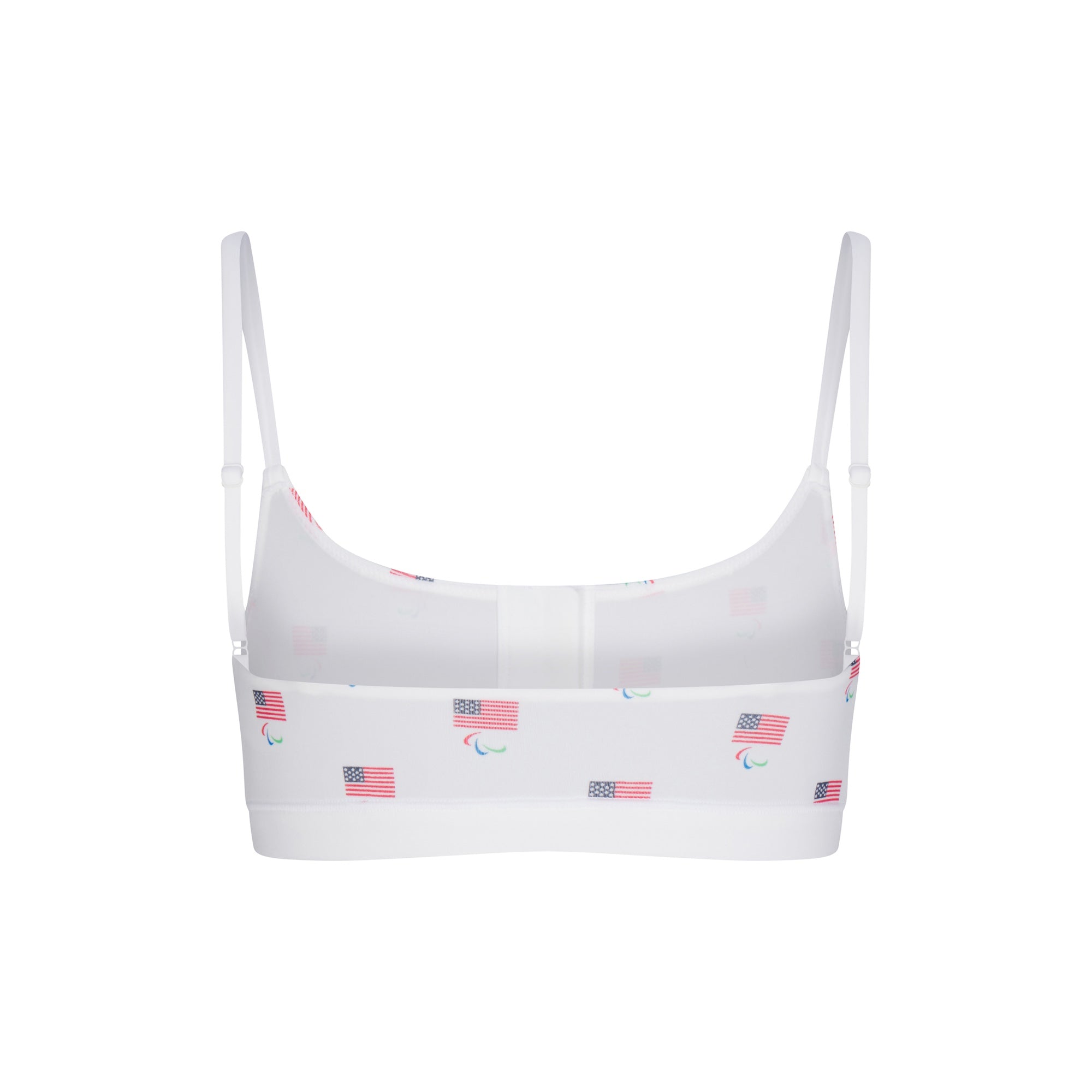 SKIMS FOR TEAM USA FITS EVERYBODY ADAPTIVE PARALYMPIC SCOOP BRALETTE | WHITE - Image 3