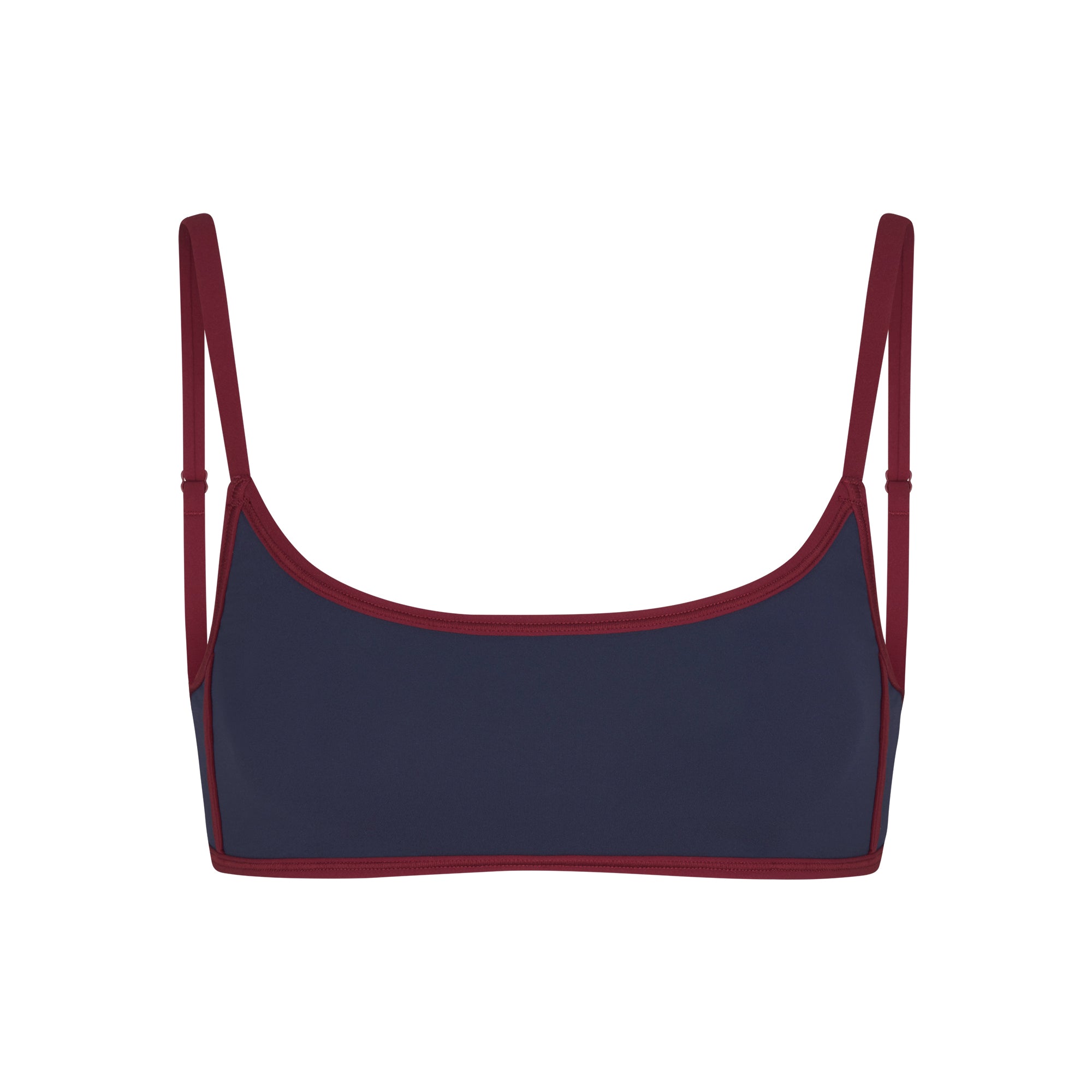 FITS EVERYBODY CONTRAST TRIM SCOOP BRALETTE | NAVY - Image 5