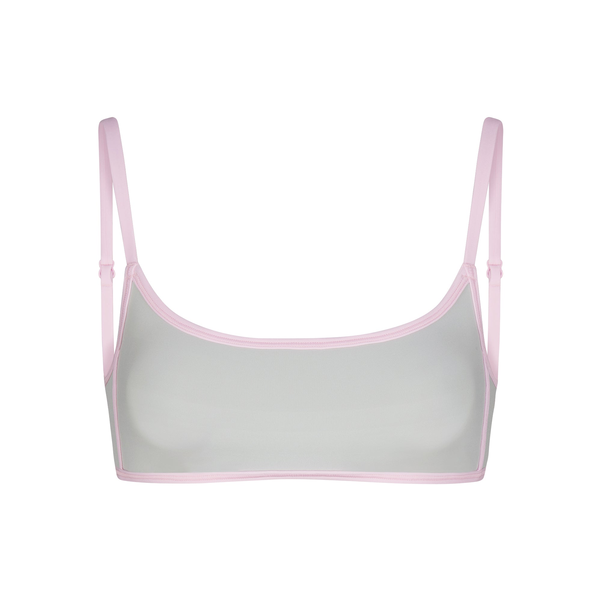 FITS EVERYBODY CONTRAST TRIM SCOOP BRALETTE | PLATINUM - Image 5