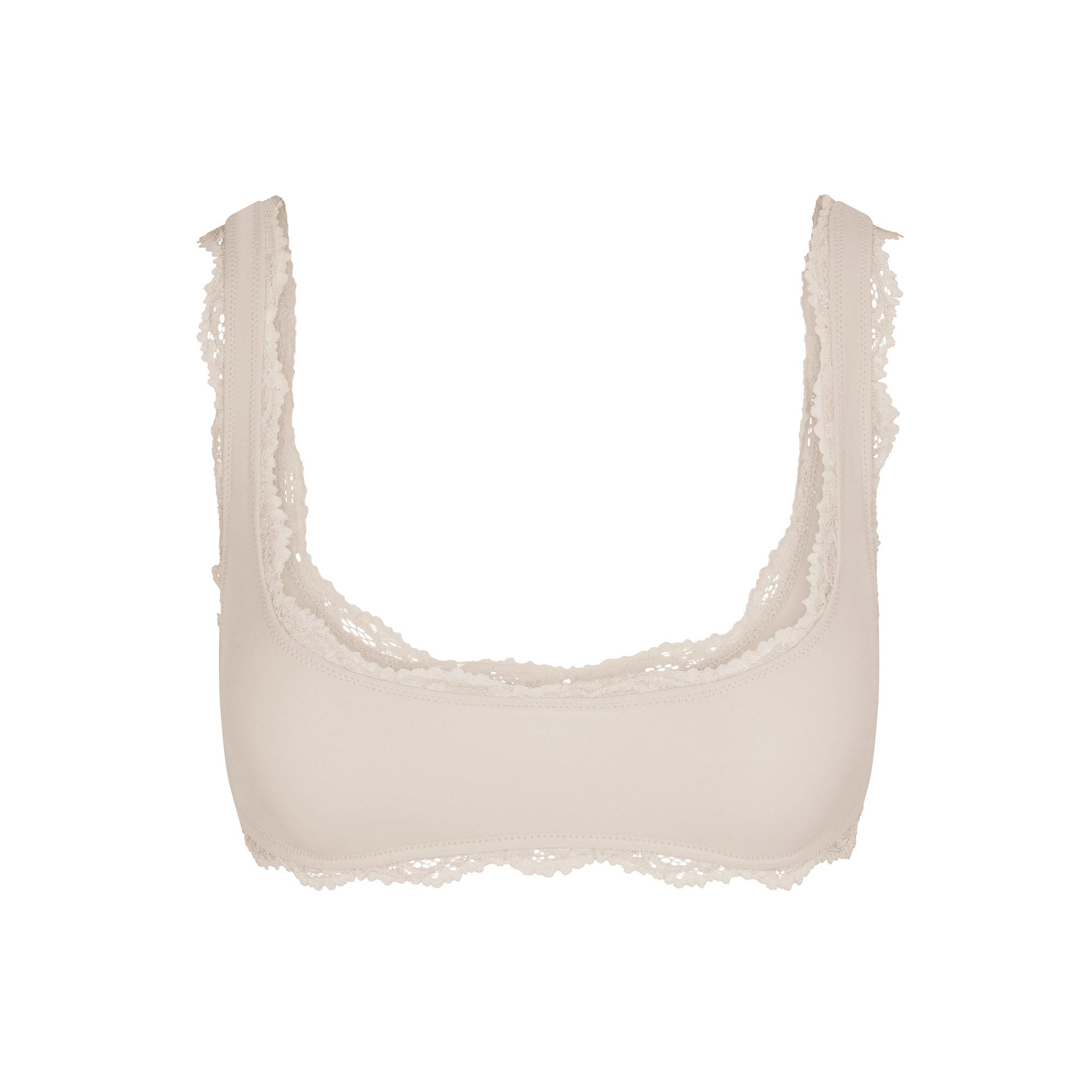 FITS EVERYBODY LACE SQUARE NECK BRALETTE | STONE - Image 5