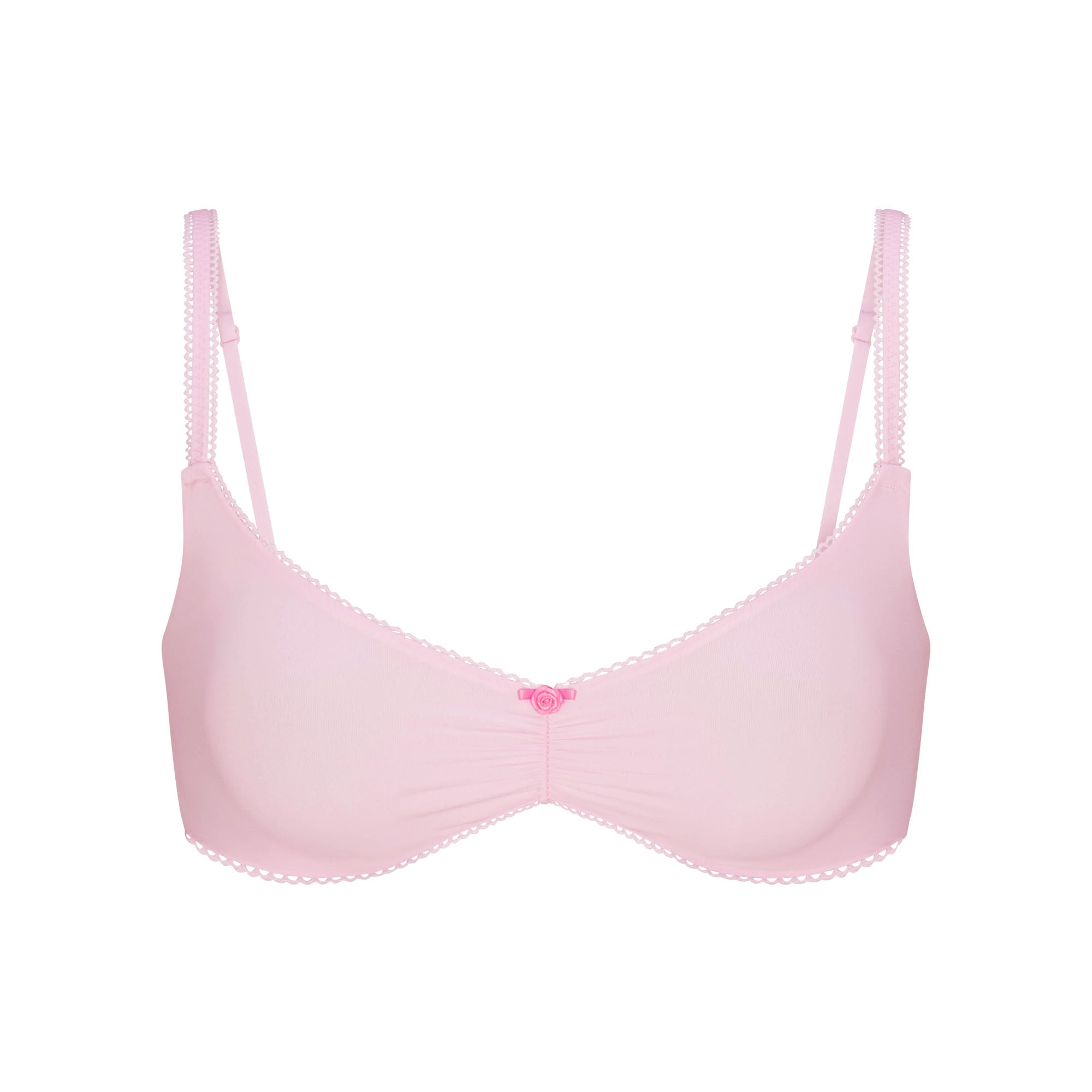 FITS EVERYBODY PICOT SKIMPY SCOOP BRALETTE | CHERRY BLOSSOM TONAL - Image 5