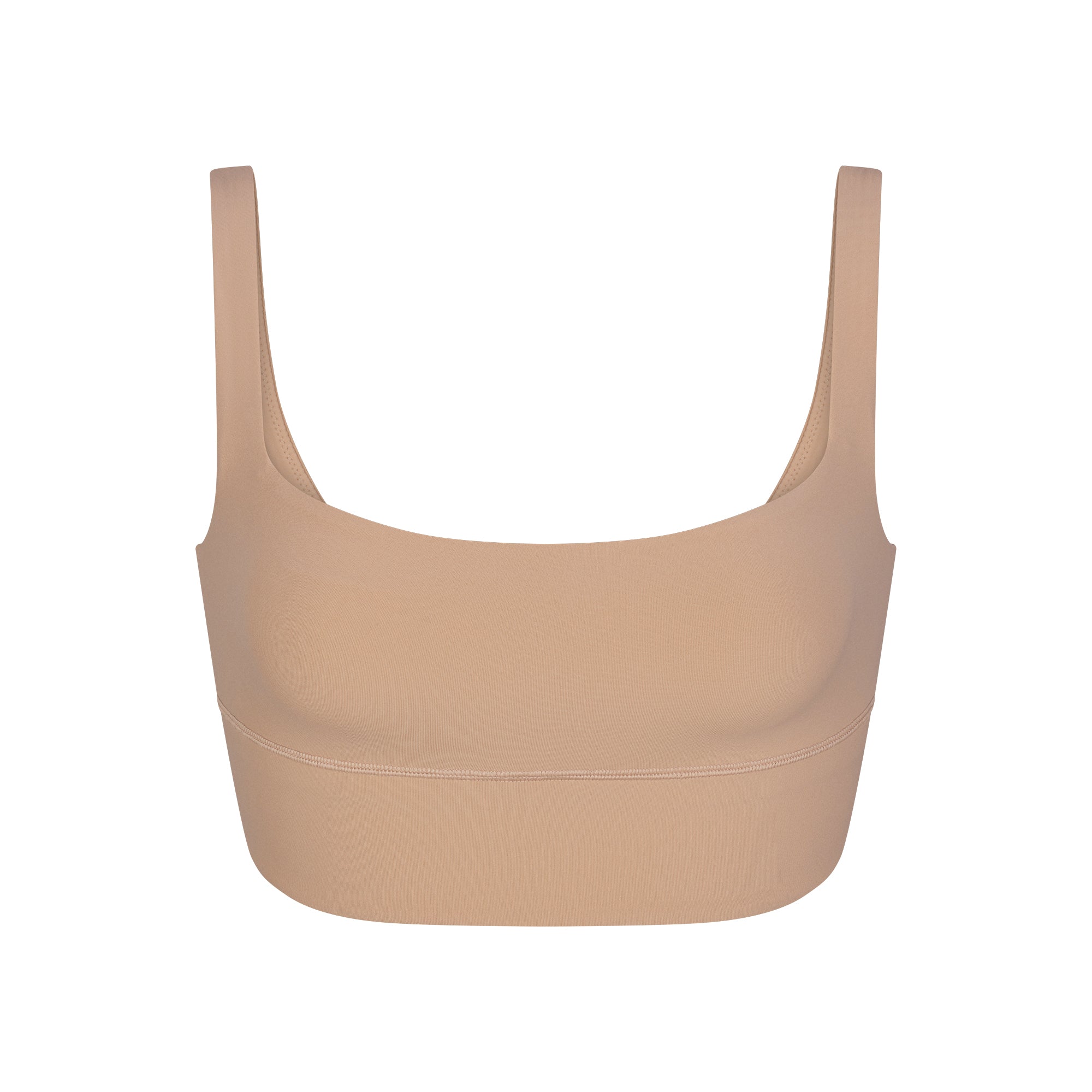 FITS EVERYBODY SQUARE NECK LONGLINE BRALETTE | CLAY - Image 5