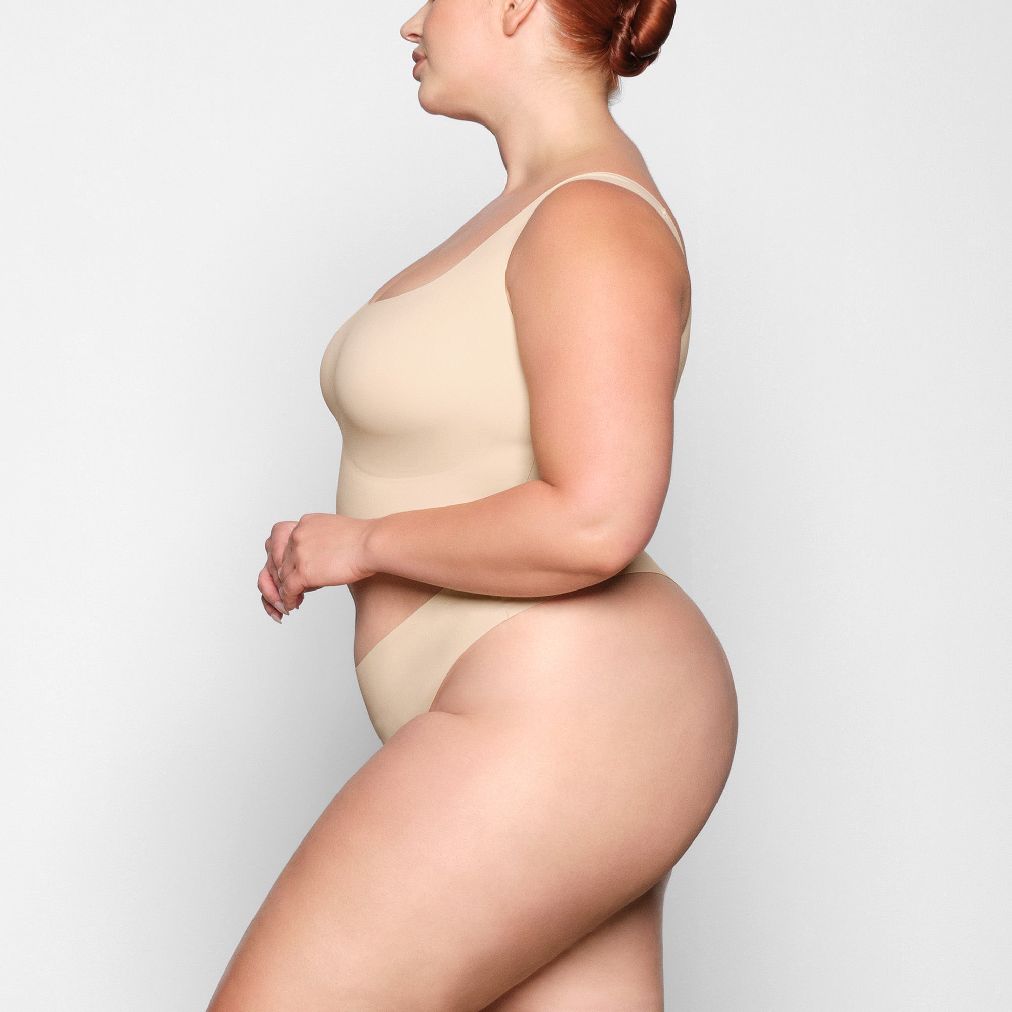 NAKED SCOOP LONGLINE BRALETTE | SAND - Image 2