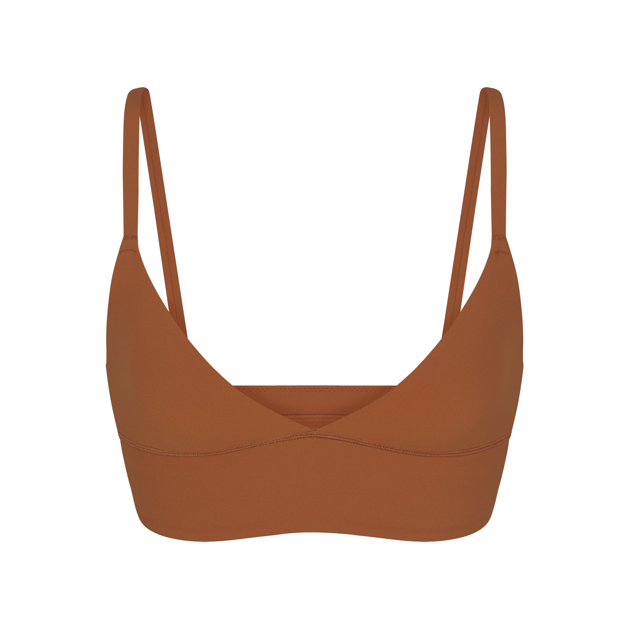 FITS EVERYBODY TRIANGLE LONGLINE BRALETTE | BRONZE - Image 5