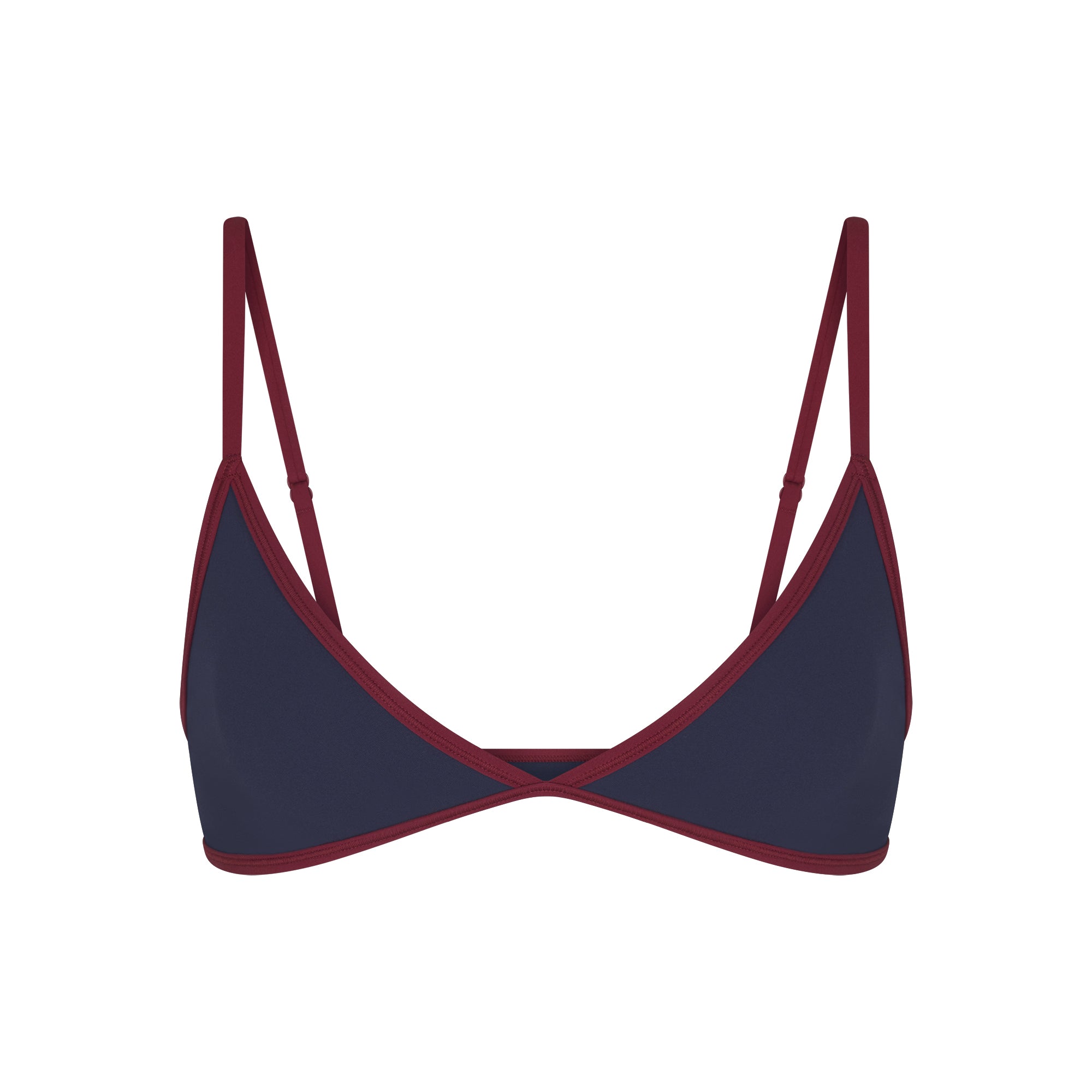 FITS EVERYBODY CONTRAST TRIM TRIANGLE BRALETTE | NAVY - Image 6
