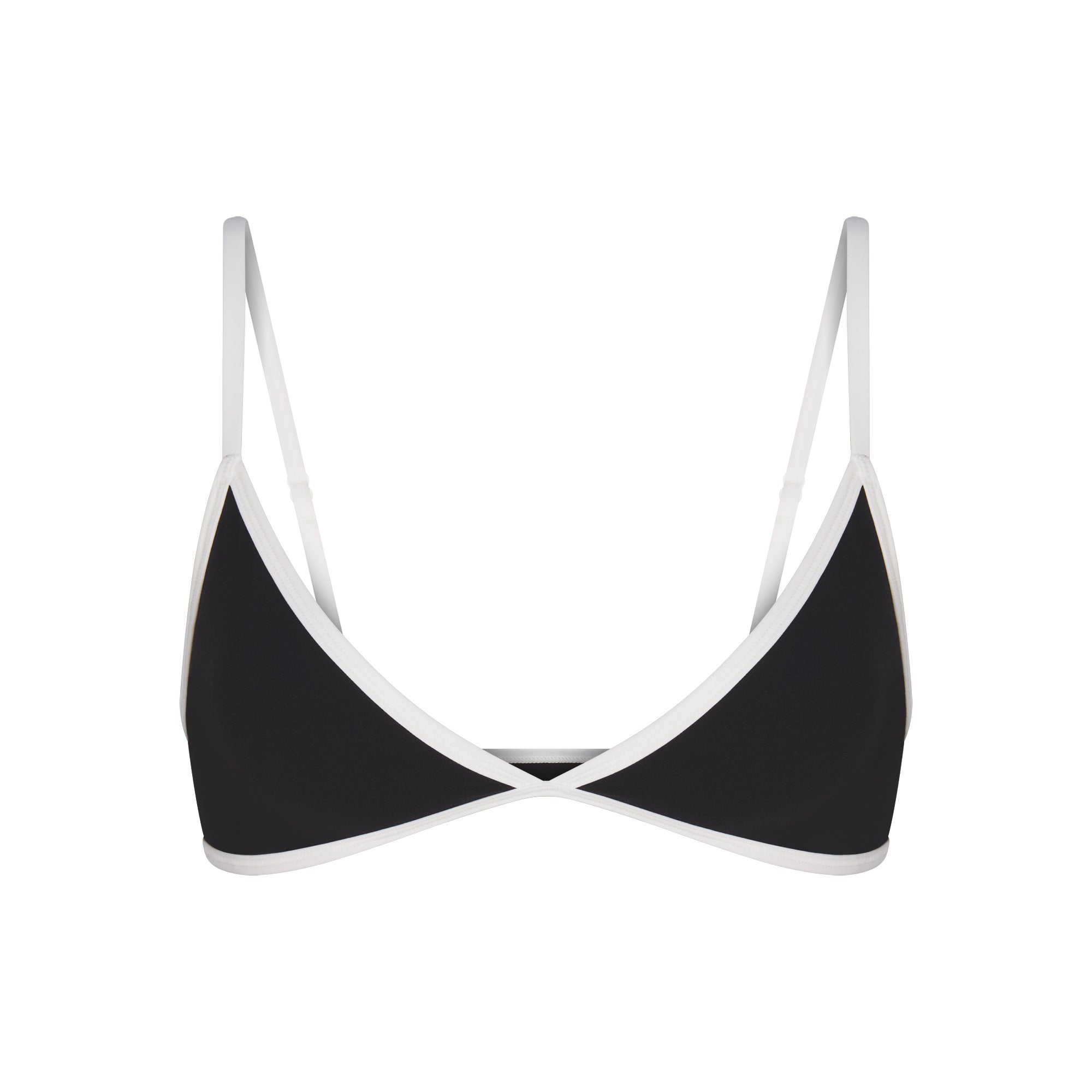FITS EVERYBODY CONTRAST TRIM TRIANGLE BRALETTE | ONYX - Image 5