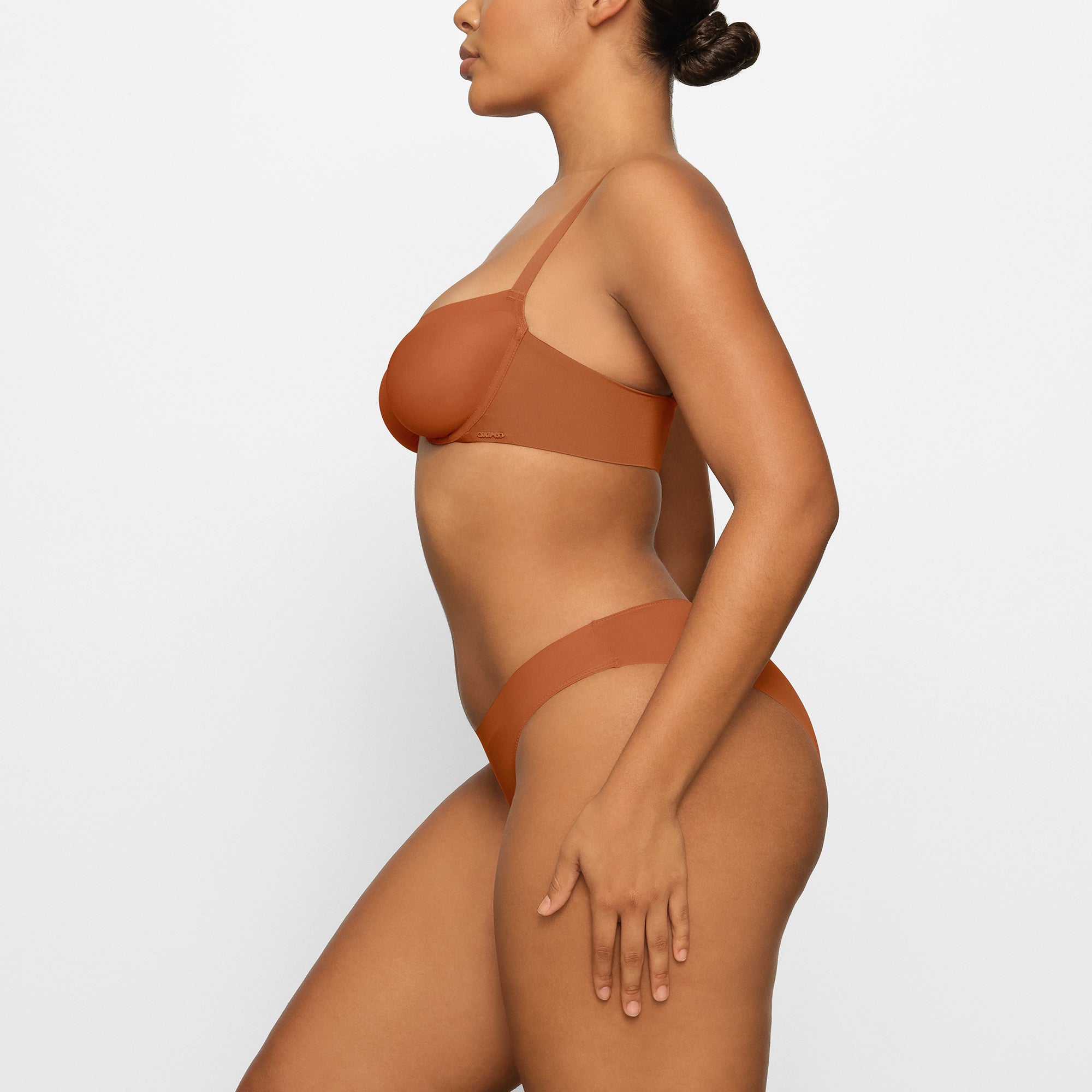 NO SHOW UNLINED BALCONETTE BRA | BRONZE - Image 2
