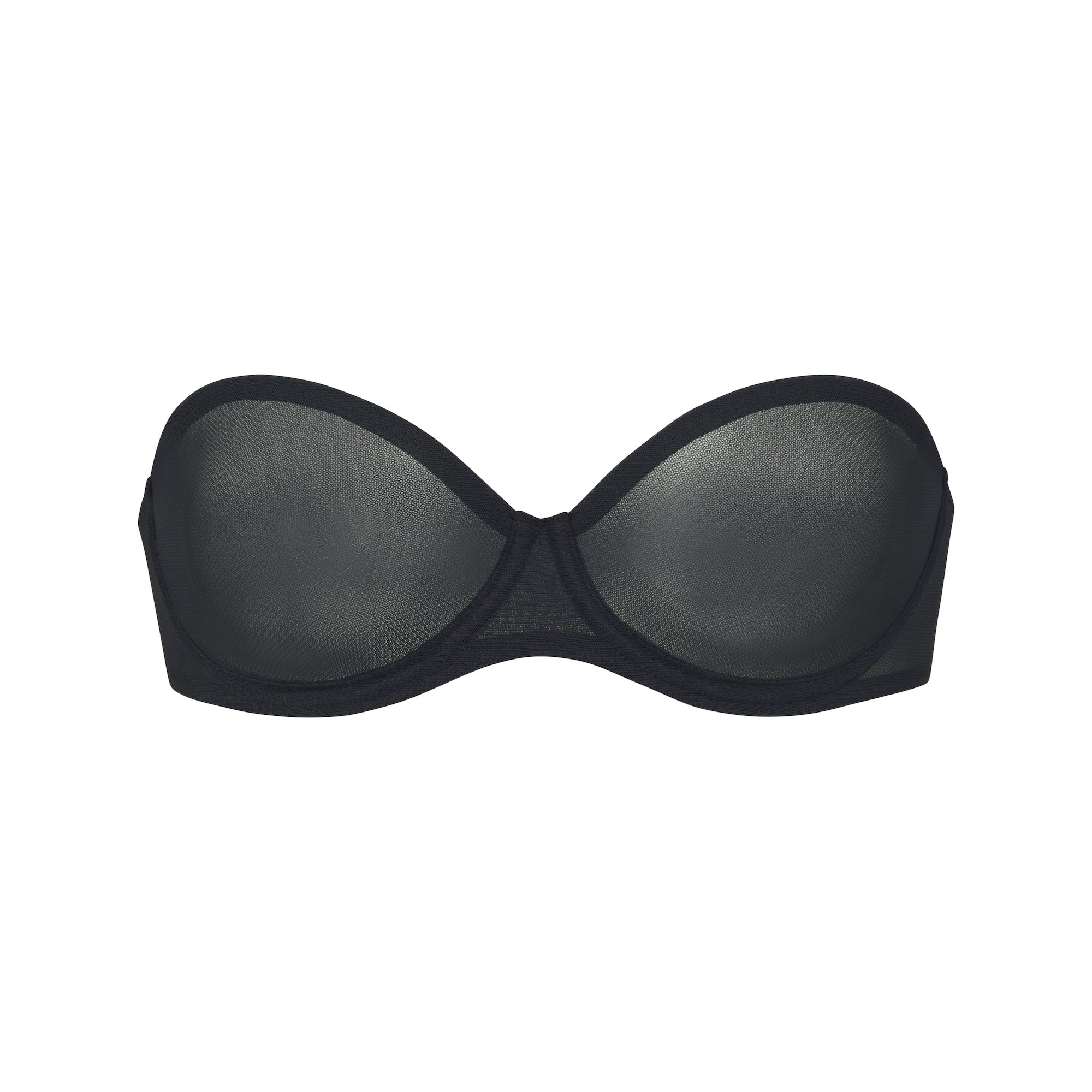 ULTRA FINE MESH STRAPLESS BRA | ONYX - Image 8