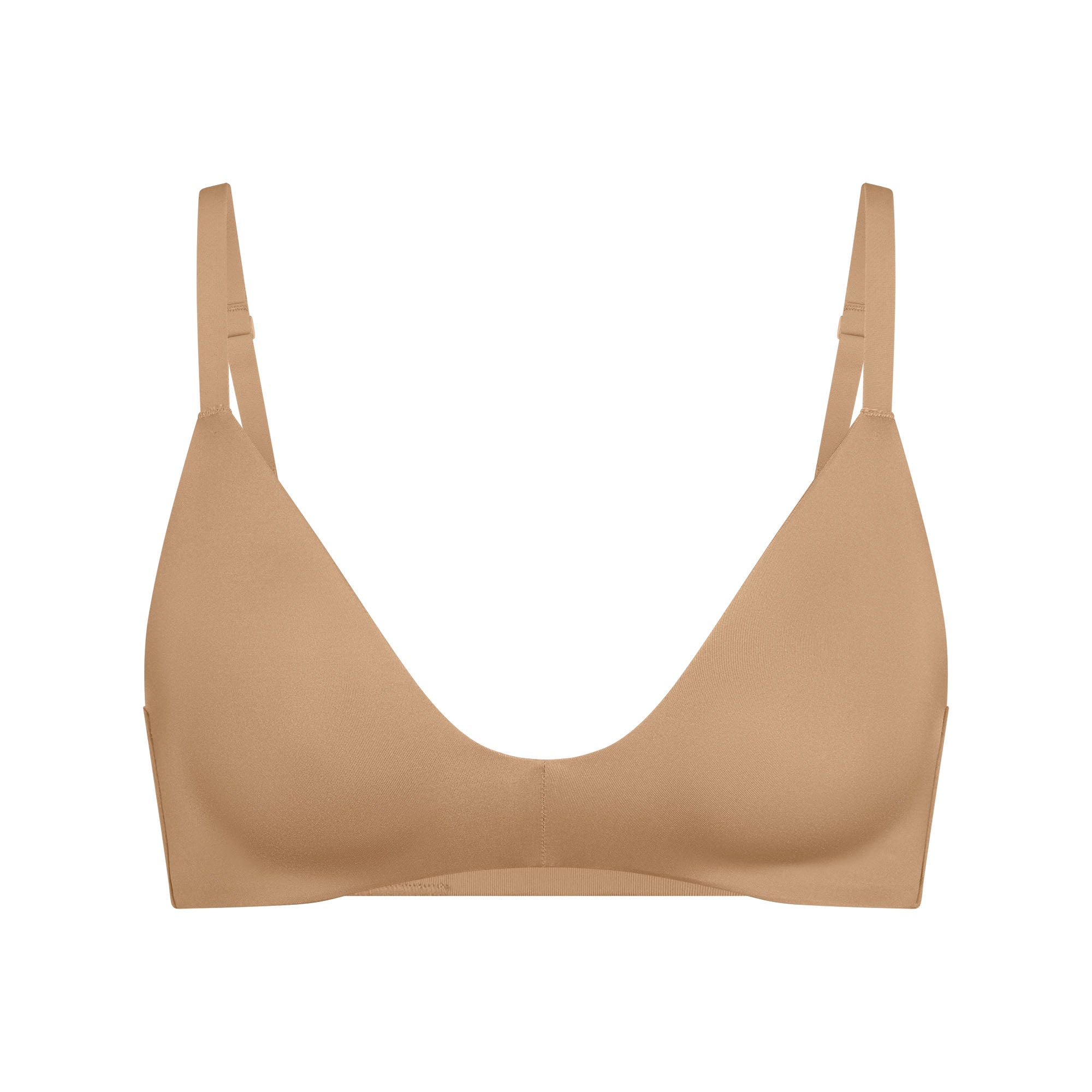 WIRELESS FORM T-SHIRT DEMI BRA | OCHRE - Image 5