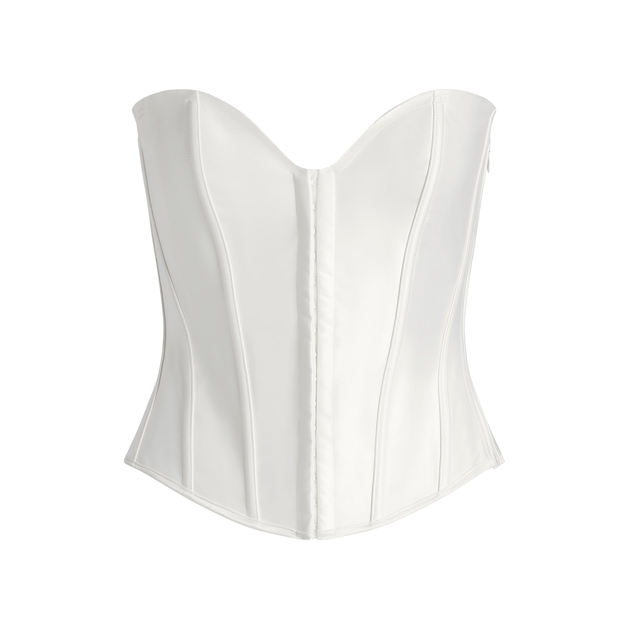 WOVEN SHINE CORSET | IVORY - Image 6