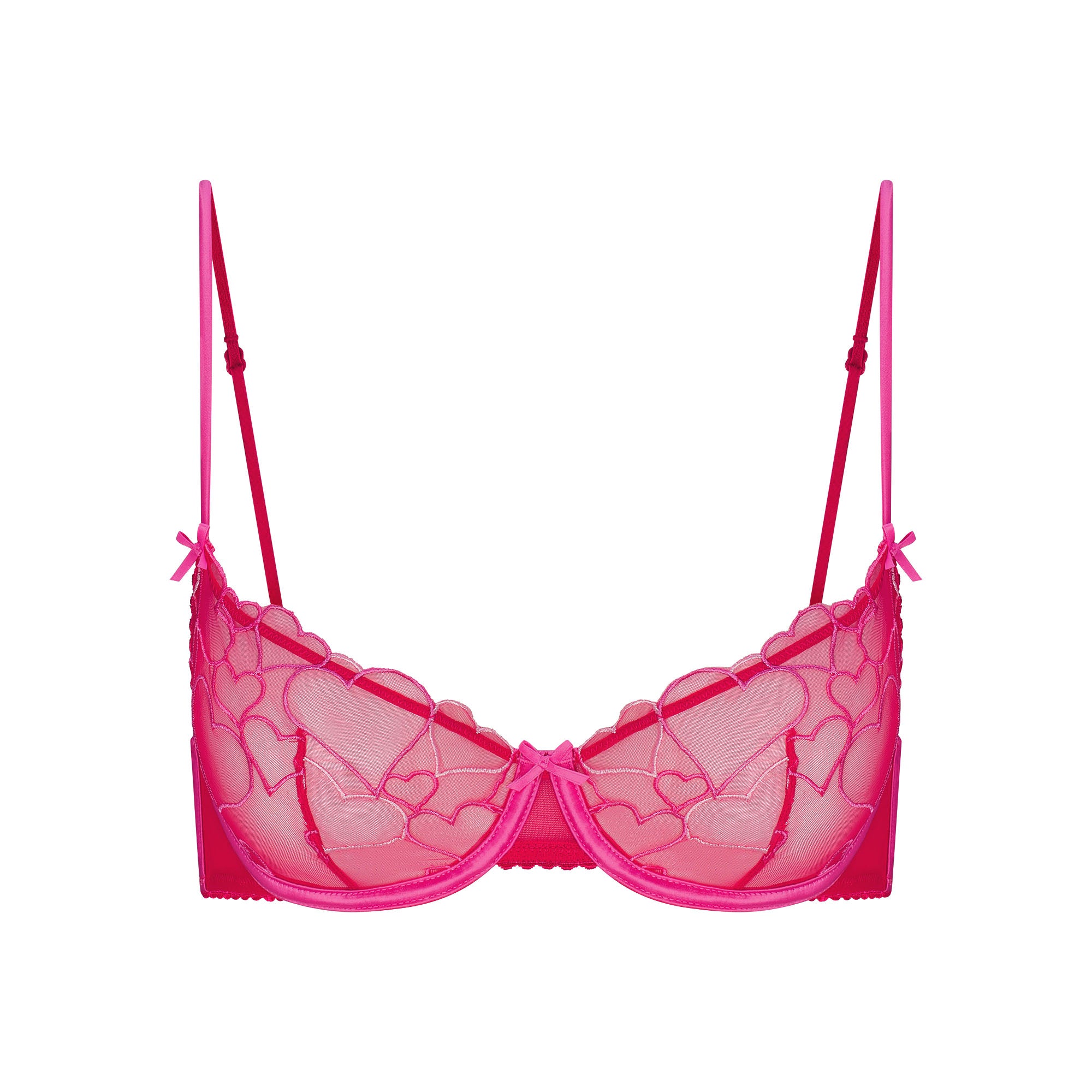 EMBROIDERED TULLE UNLINED DEMI BRA | PUNCH - Image 5