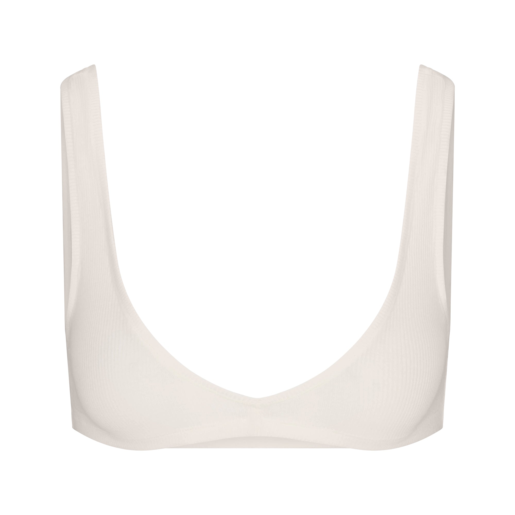 COTTON RIB SKIMPY SCOOP BRALETTE | MARBLE - Image 7