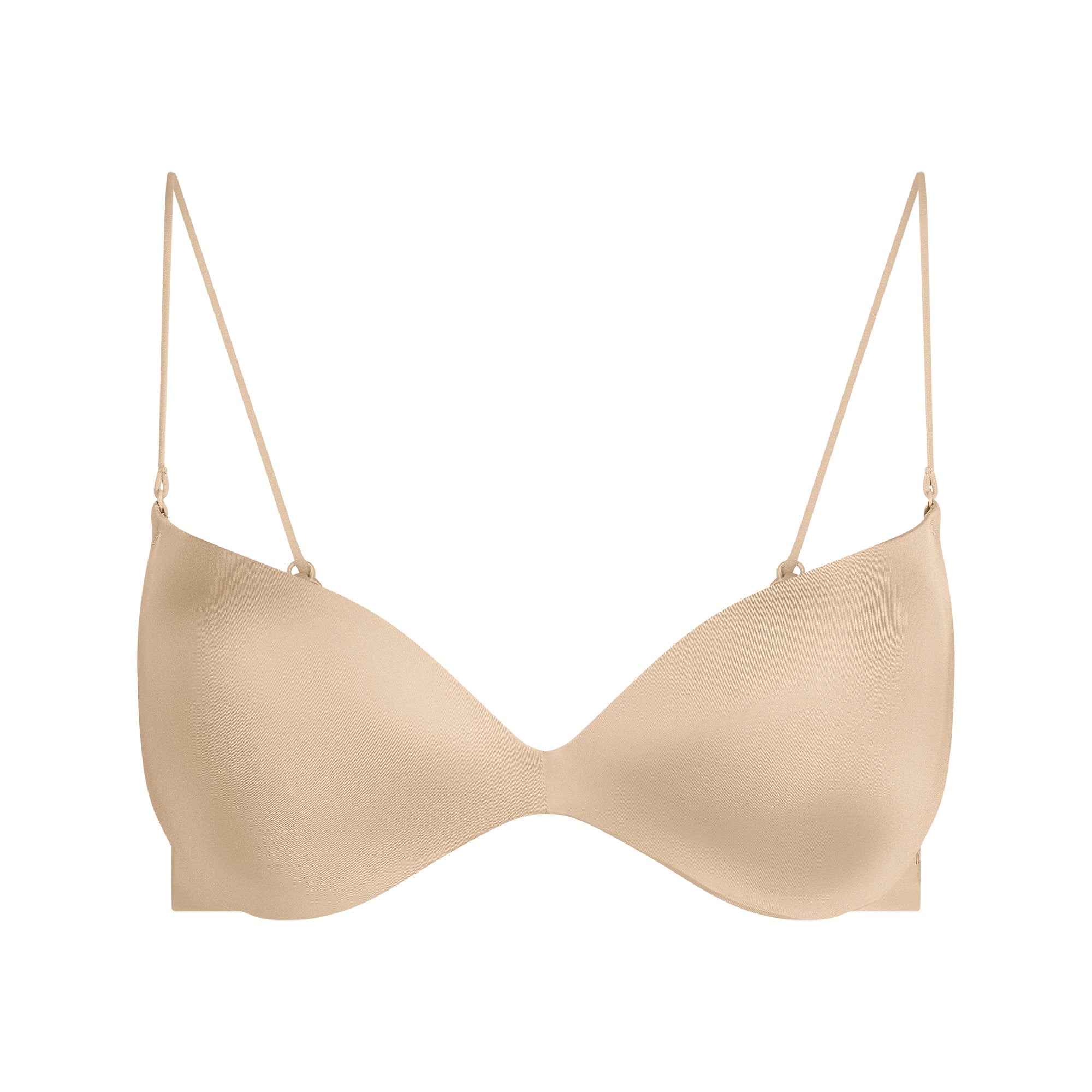 WIRELESS FORM MICRO STRAP PLUNGE BRA | SAND - Image 4
