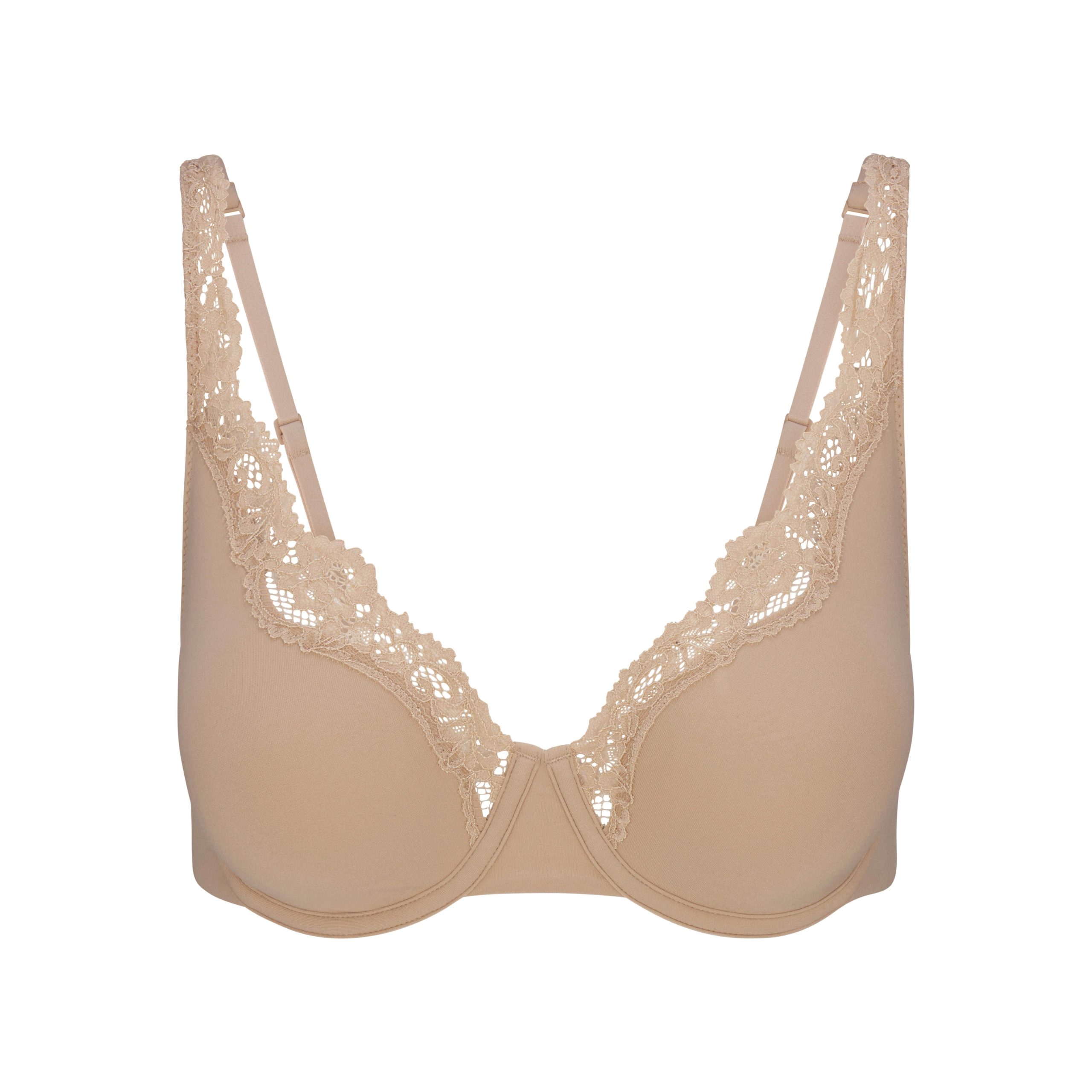 FITS EVERYBODY LACE UNLINED FULL COVERAGE BRA | CLAY - Image 6