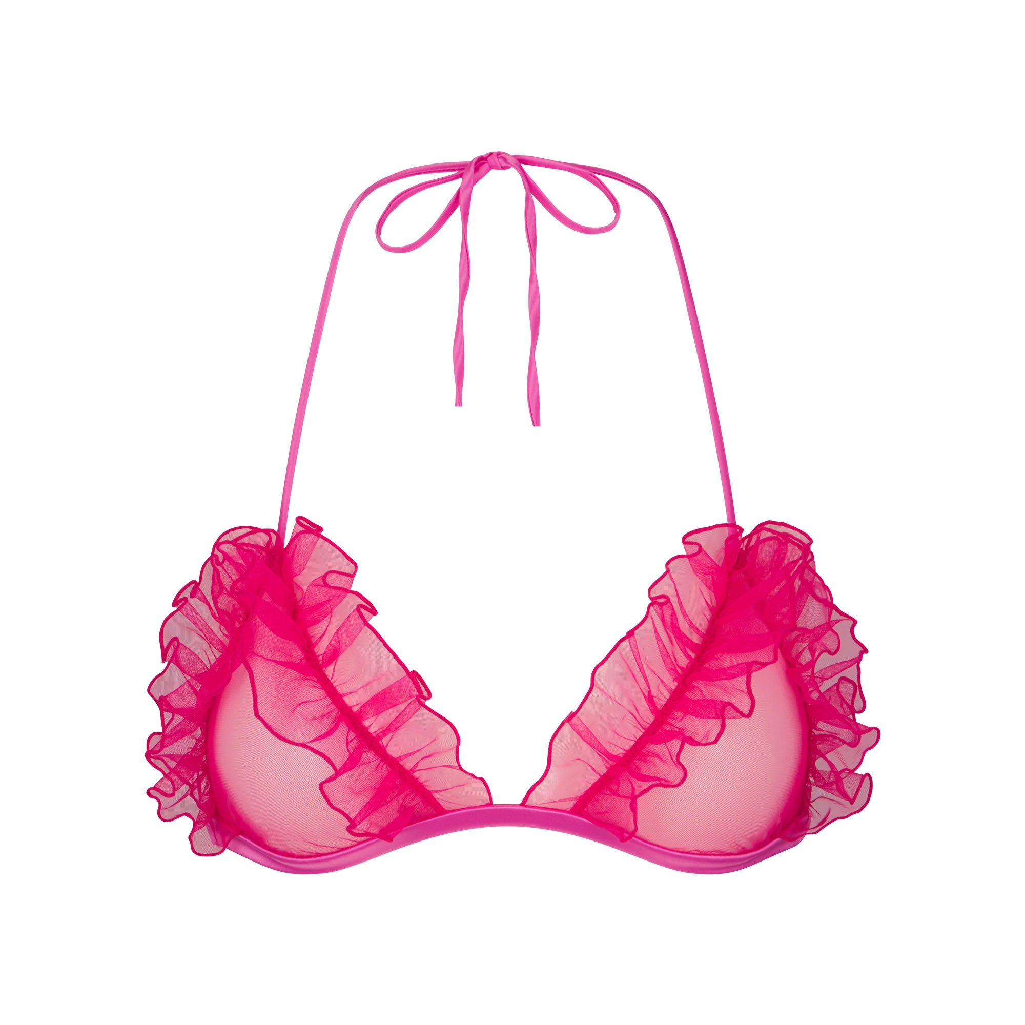 EMBROIDERED TULLE TIE BRALETTE AND THONG SET | PUNCH - Image 5