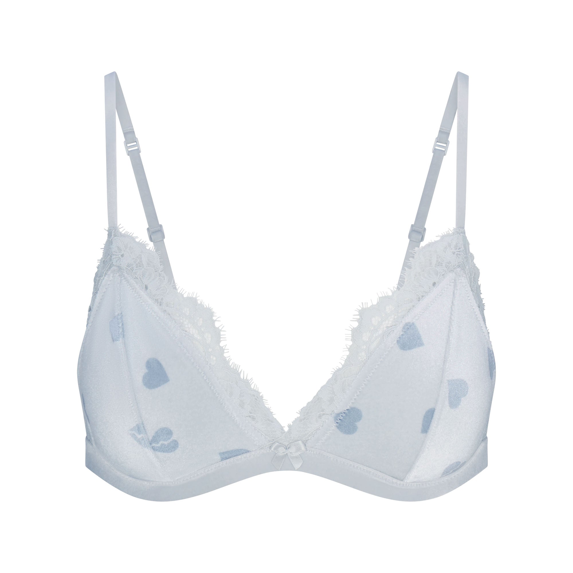 VELVET LACE TRIANGLE BRALETTE | PLATINUM HEART BREAKER - Image 5