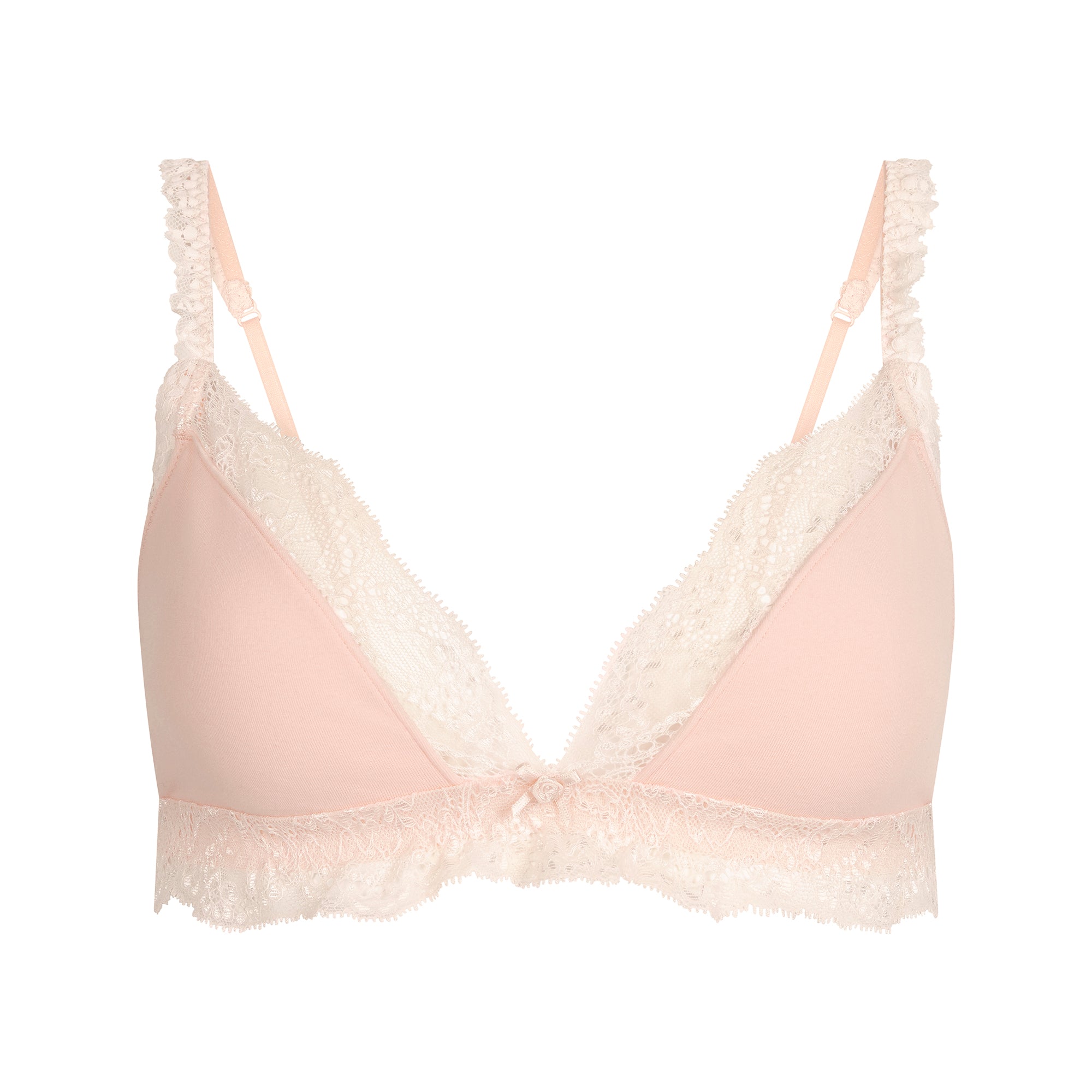 COTTON JERSEY LACE TRIANGLE BRALETTE | PRIMROSE - Image 6