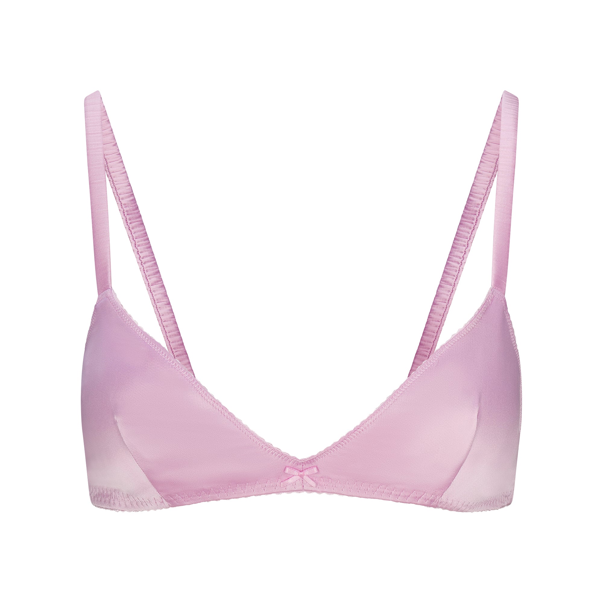 WOVEN SHINE TRIANGLE BRALETTE | PINK ROSE - Image 5