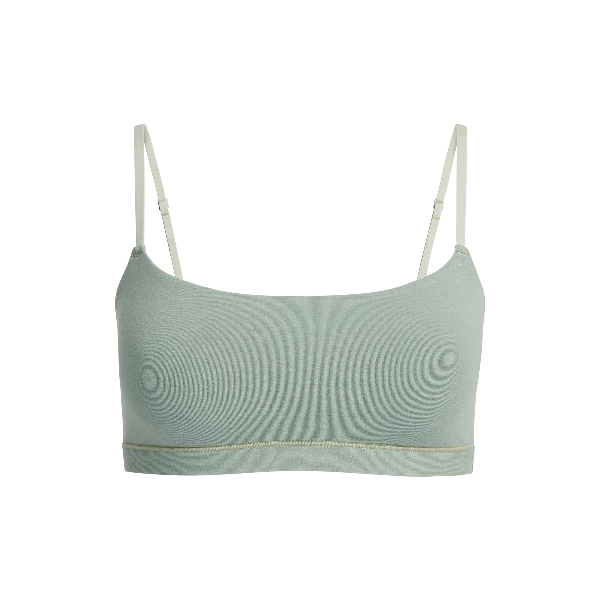 COTTON JERSEY SCOOP BRALETTE | MINERAL - Image 6