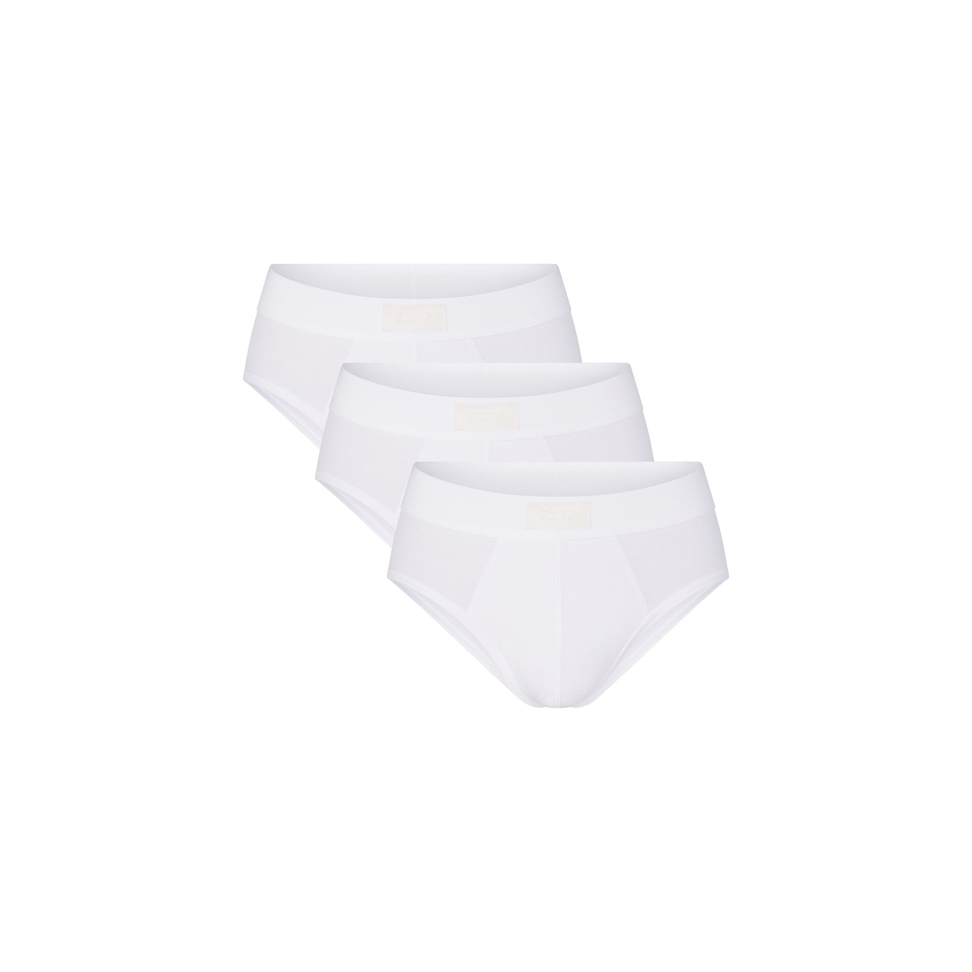 SKIMS COTTON MENS BRIEF 3-PACK | CHALK - Image 6